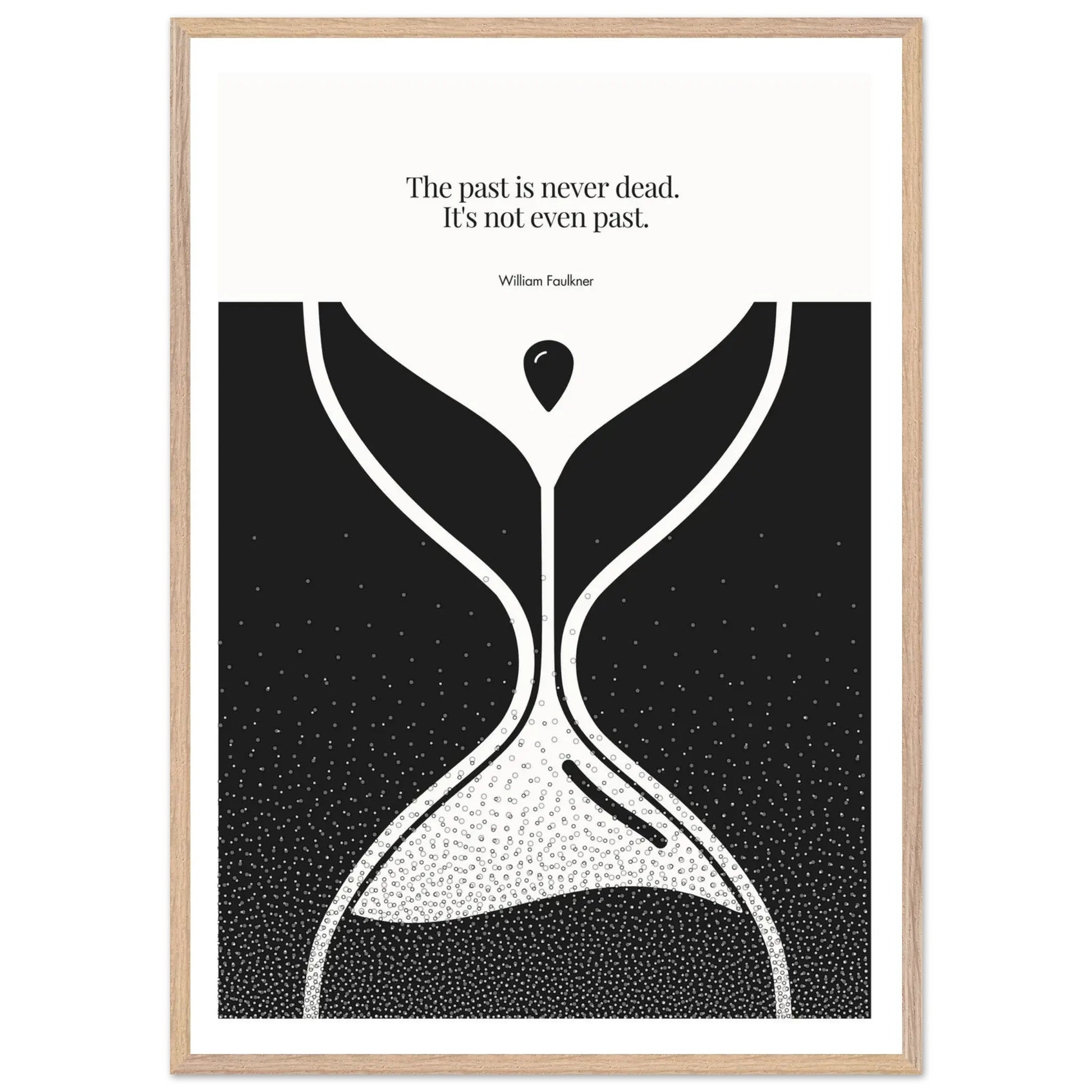 William Faulkner Quote Poster | Minimalist Wall Art-INK & FRAME STUDIO
