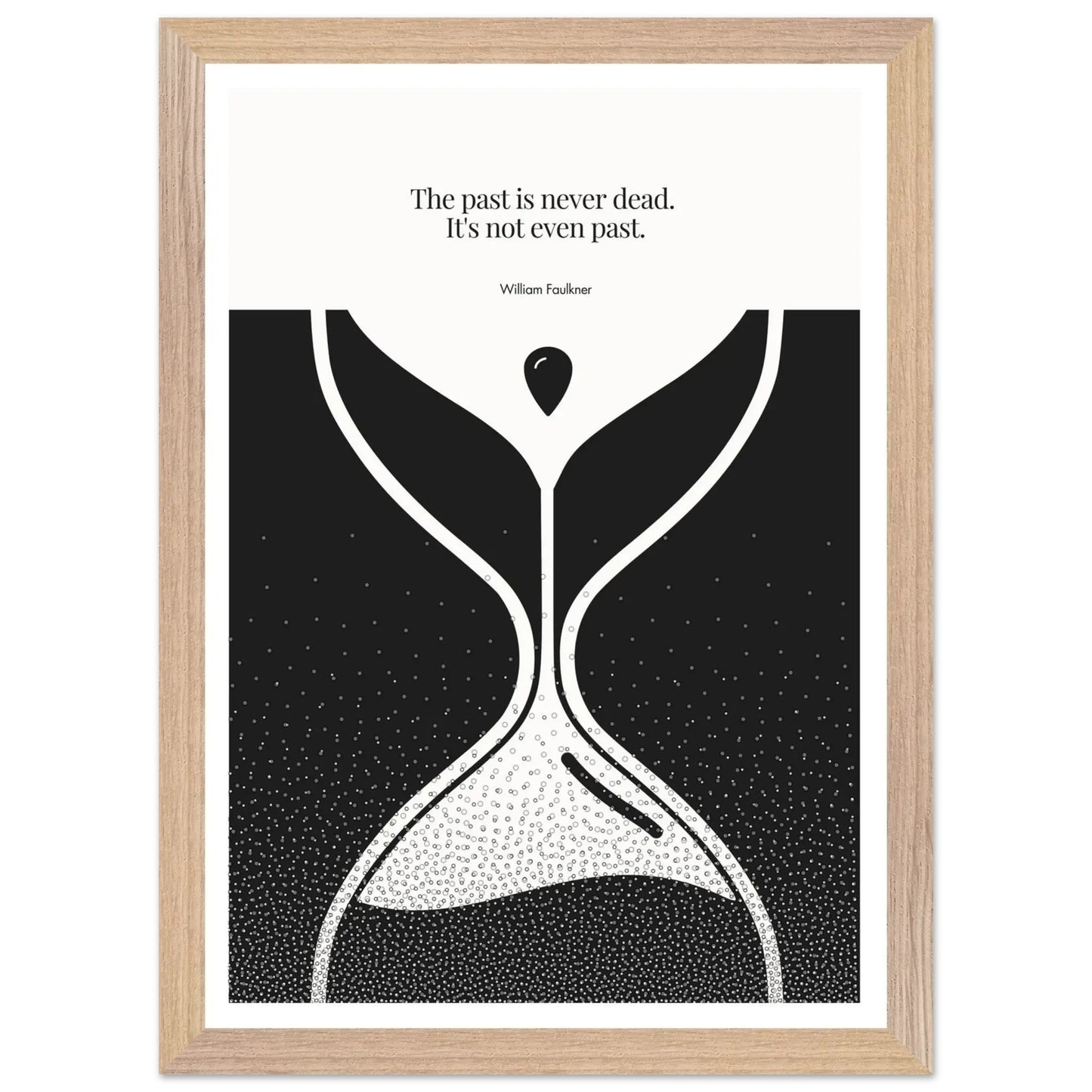William Faulkner Quote Poster | Minimalist Wall Art-INK & FRAME STUDIO