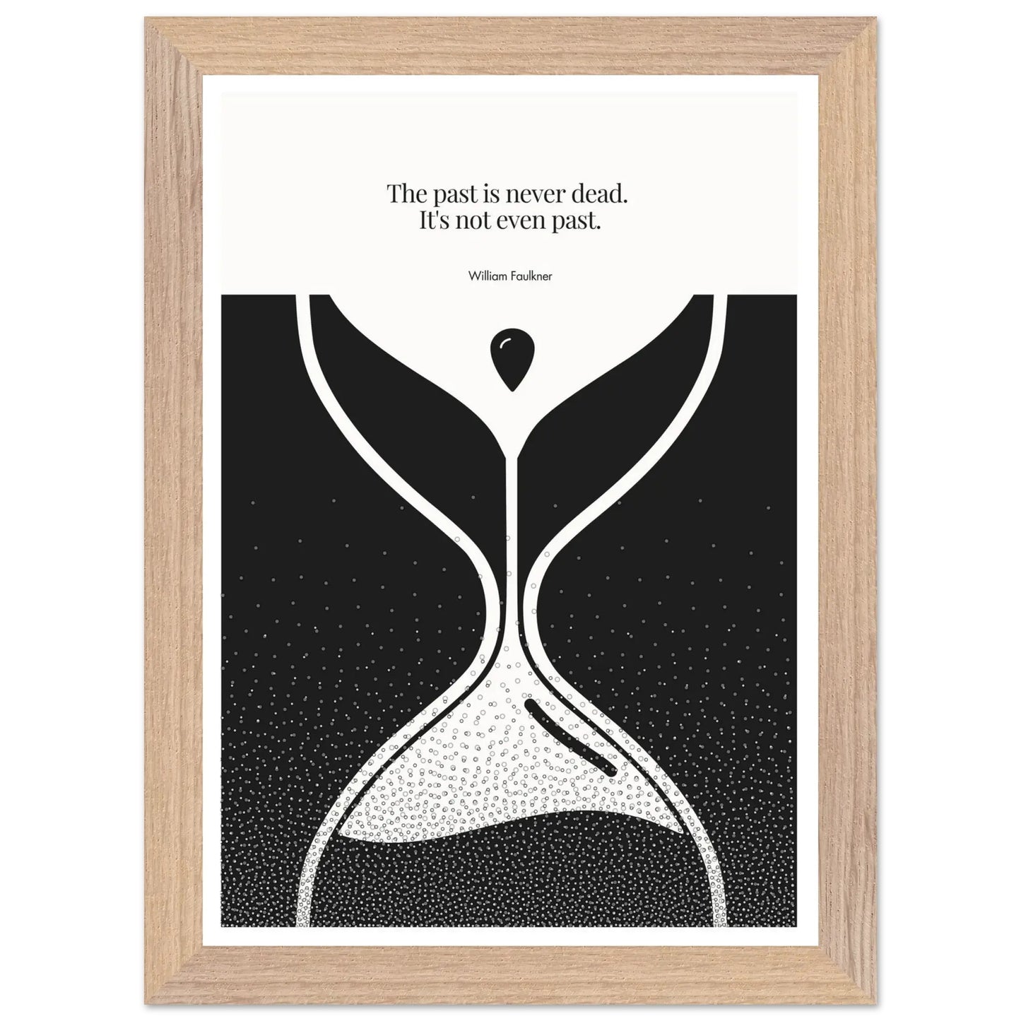 William Faulkner Quote Poster | Minimalist Wall Art-INK & FRAME STUDIO