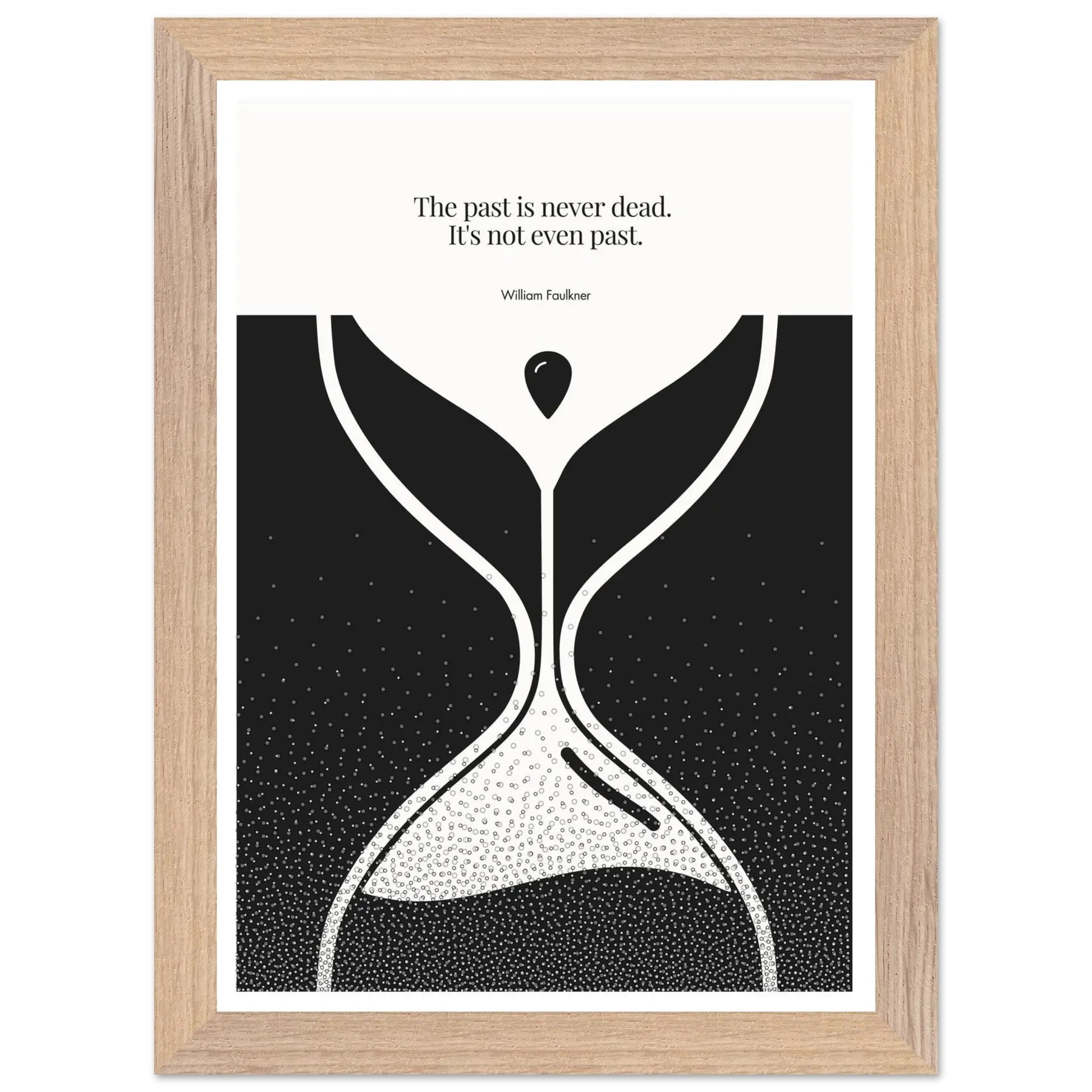 William Faulkner Quote Poster | Minimalist Wall Art-INK & FRAME STUDIO