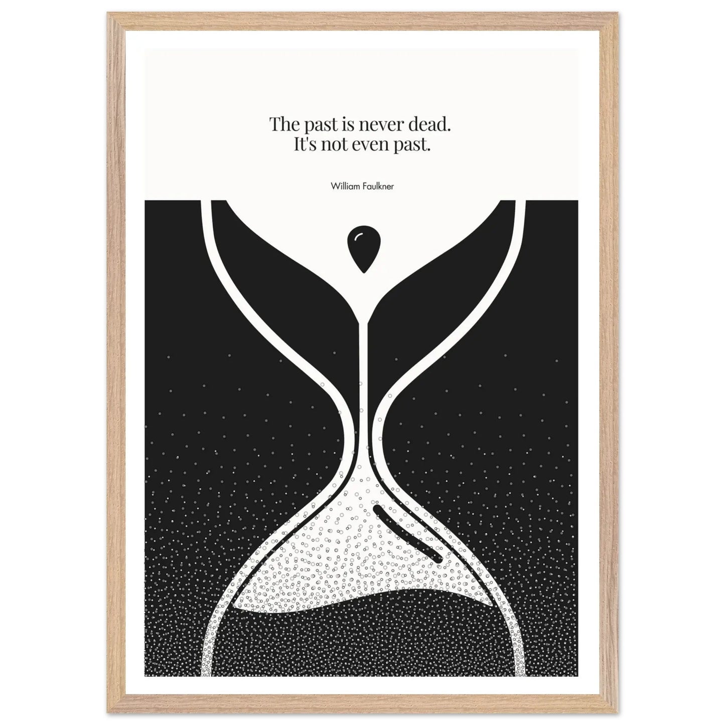 William Faulkner Quote Poster | Minimalist Wall Art-INK & FRAME STUDIO