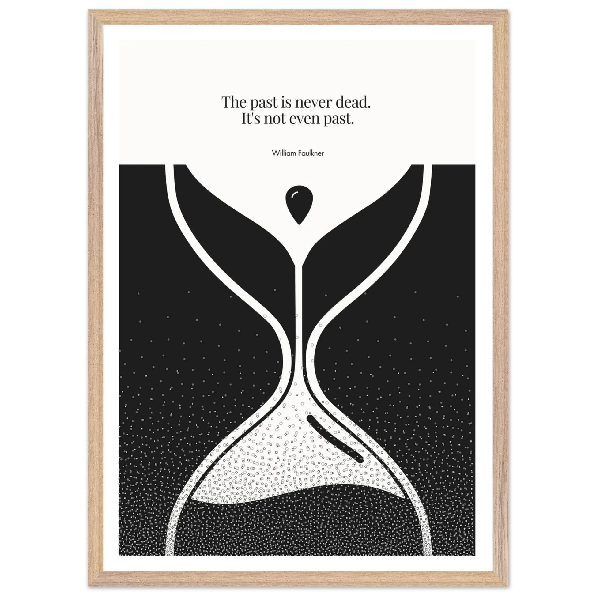 William Faulkner Quote Poster | Minimalist Wall Art-INK & FRAME STUDIO