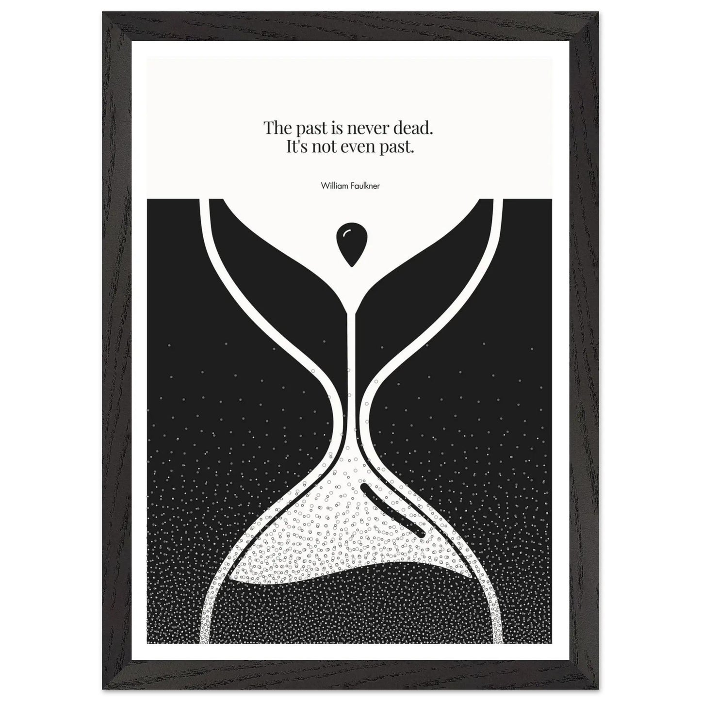 William Faulkner Quote Poster | Minimalist Wall Art-INK & FRAME STUDIO