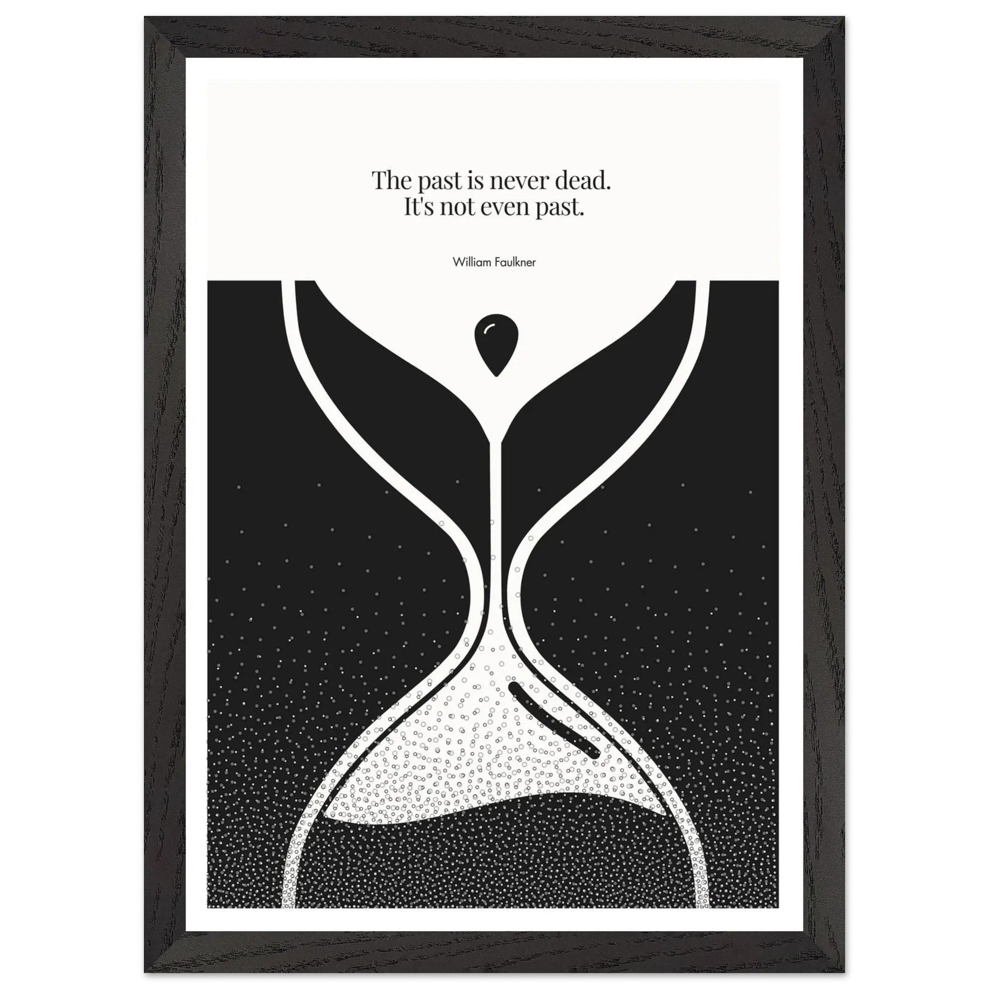 William Faulkner Quote Poster | Minimalist Wall Art-INK & FRAME STUDIO
