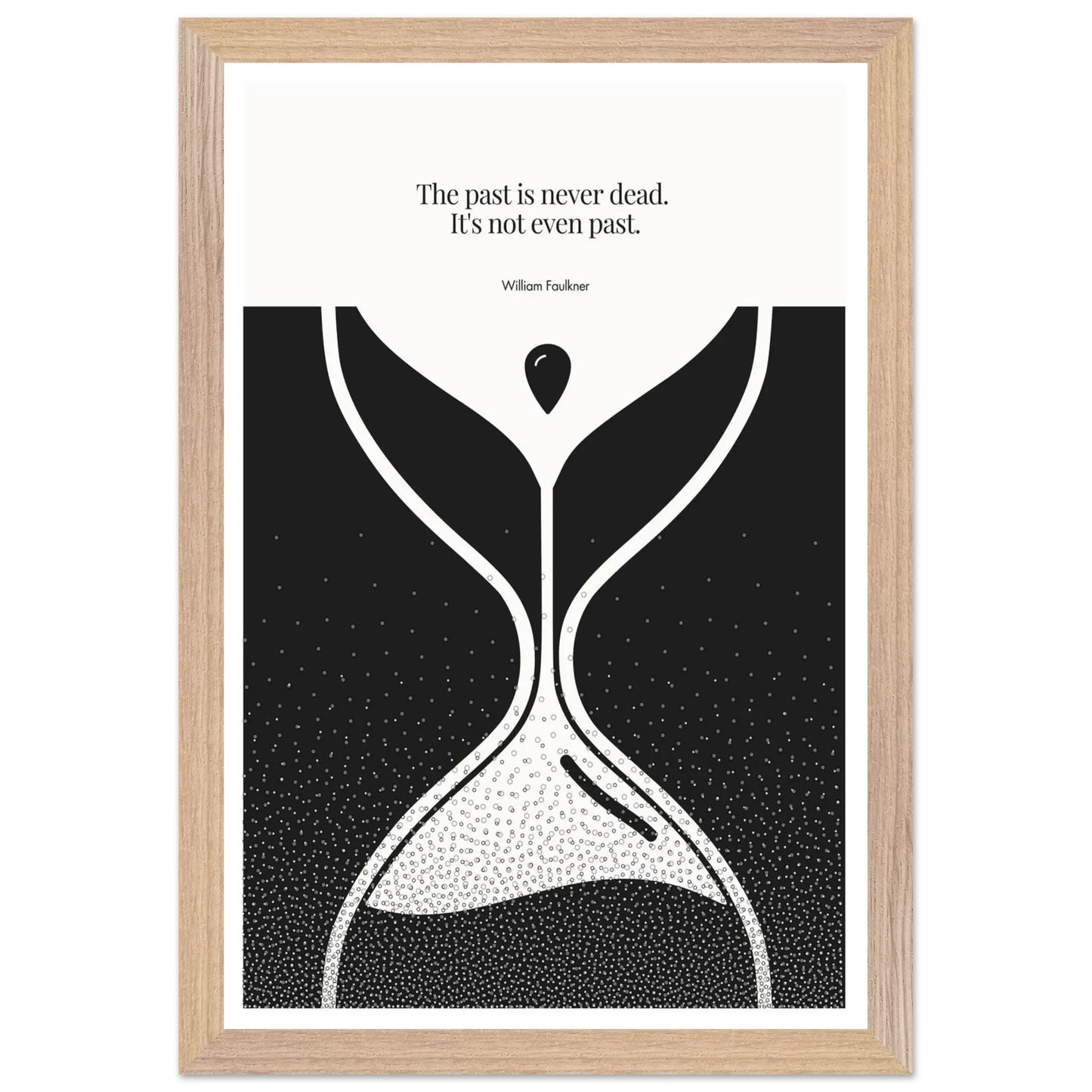 William Faulkner Quote Poster | Minimalist Wall Art-INK & FRAME STUDIO