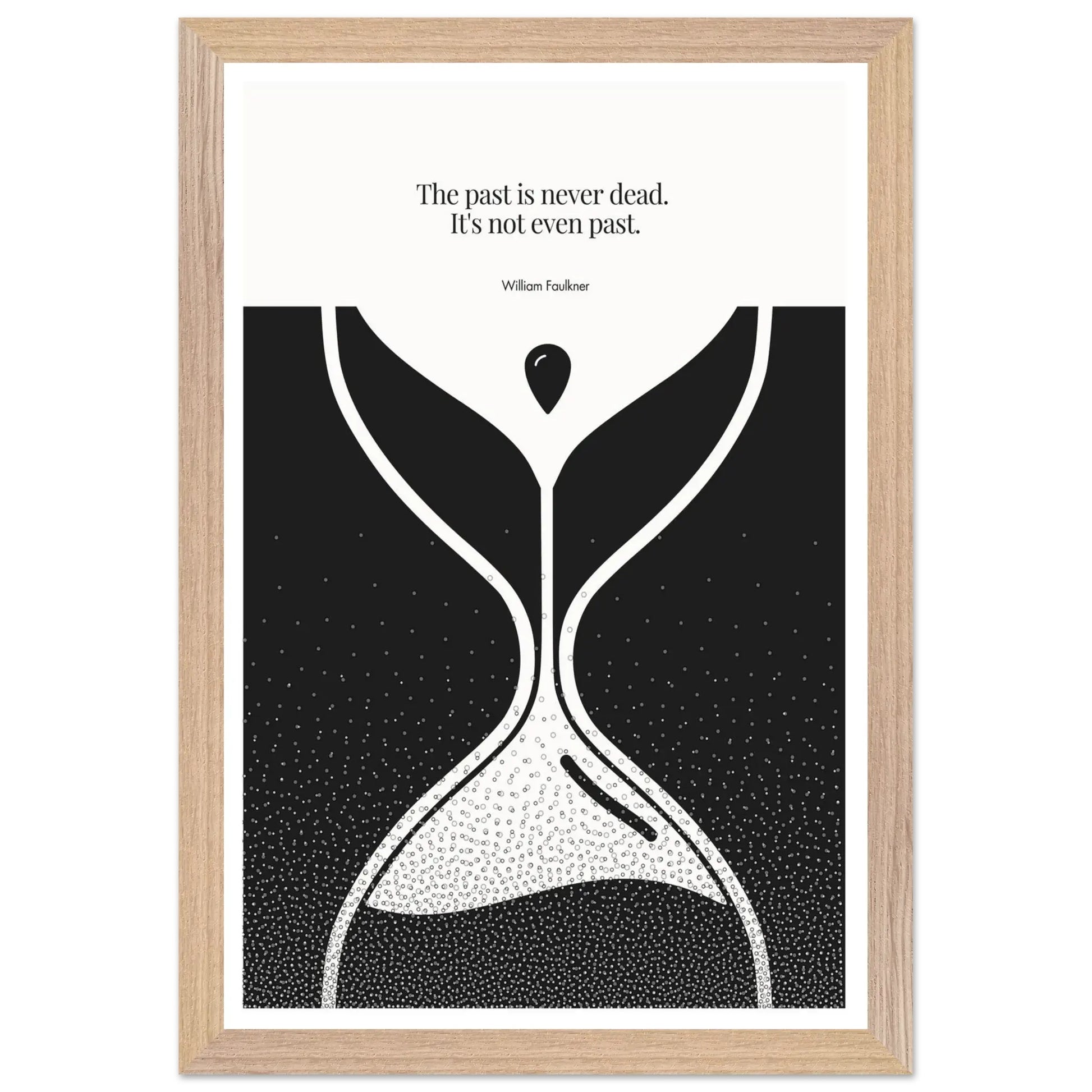 William Faulkner Quote Poster | Minimalist Wall Art-INK & FRAME STUDIO