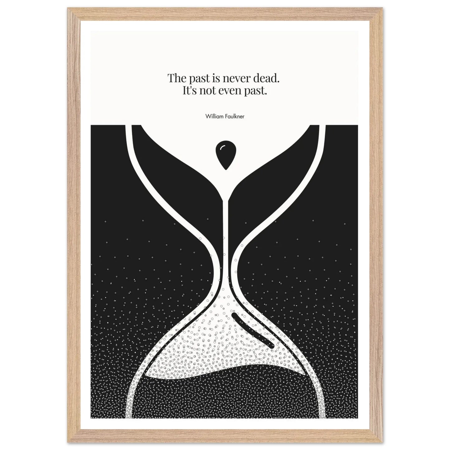 William Faulkner Quote Poster | Minimalist Wall Art-INK & FRAME STUDIO