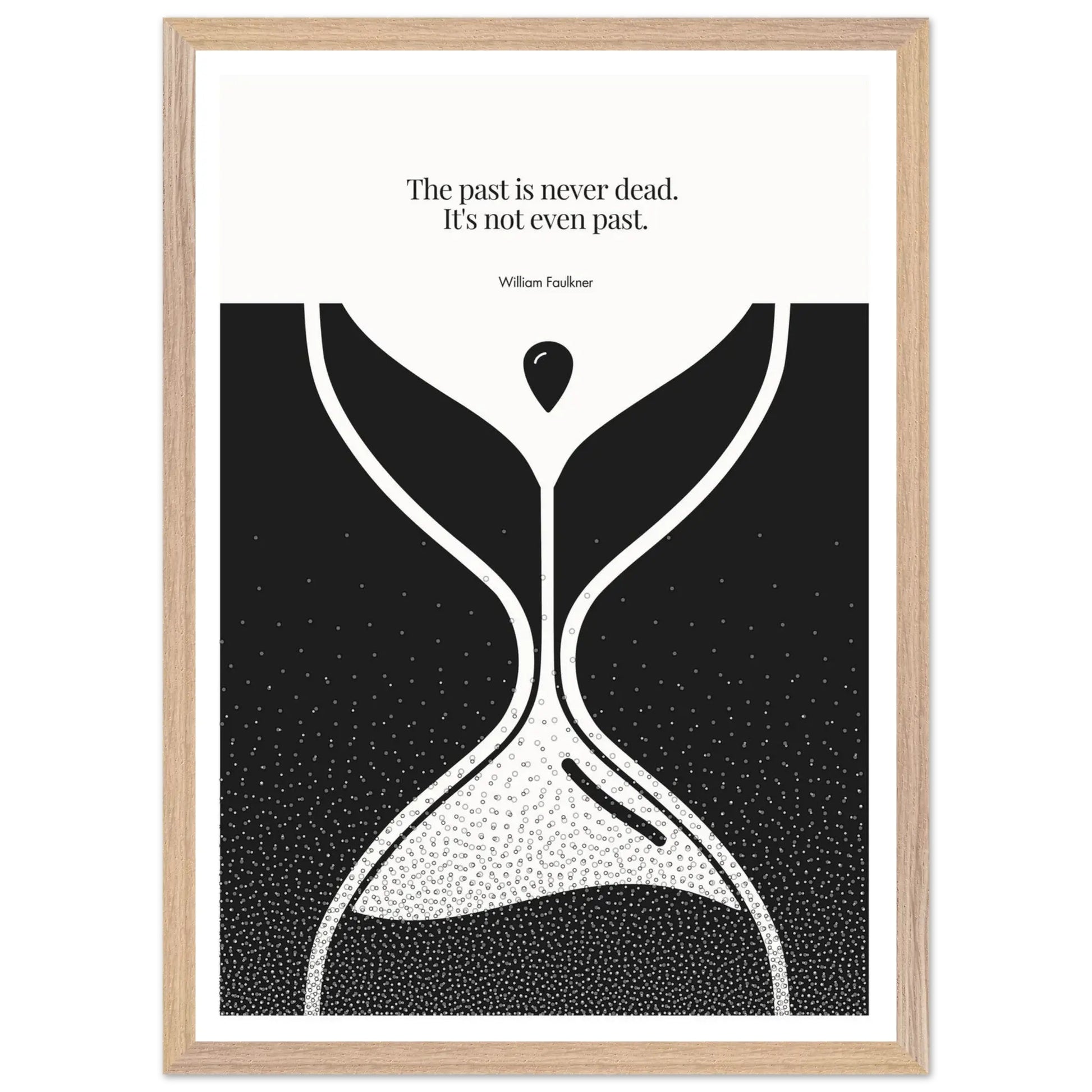 William Faulkner Quote Poster | Minimalist Wall Art-INK & FRAME STUDIO