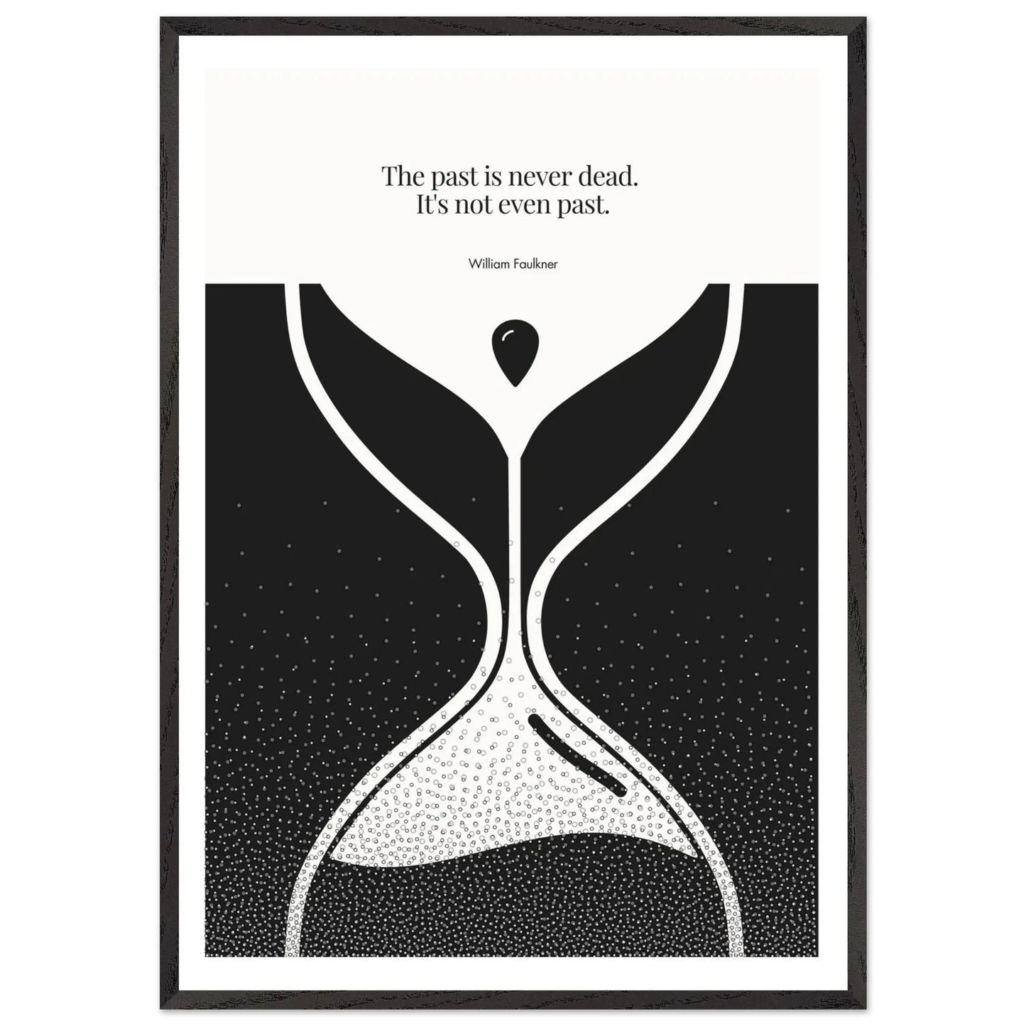 William Faulkner Quote Poster | Minimalist Wall Art-INK & FRAME STUDIO