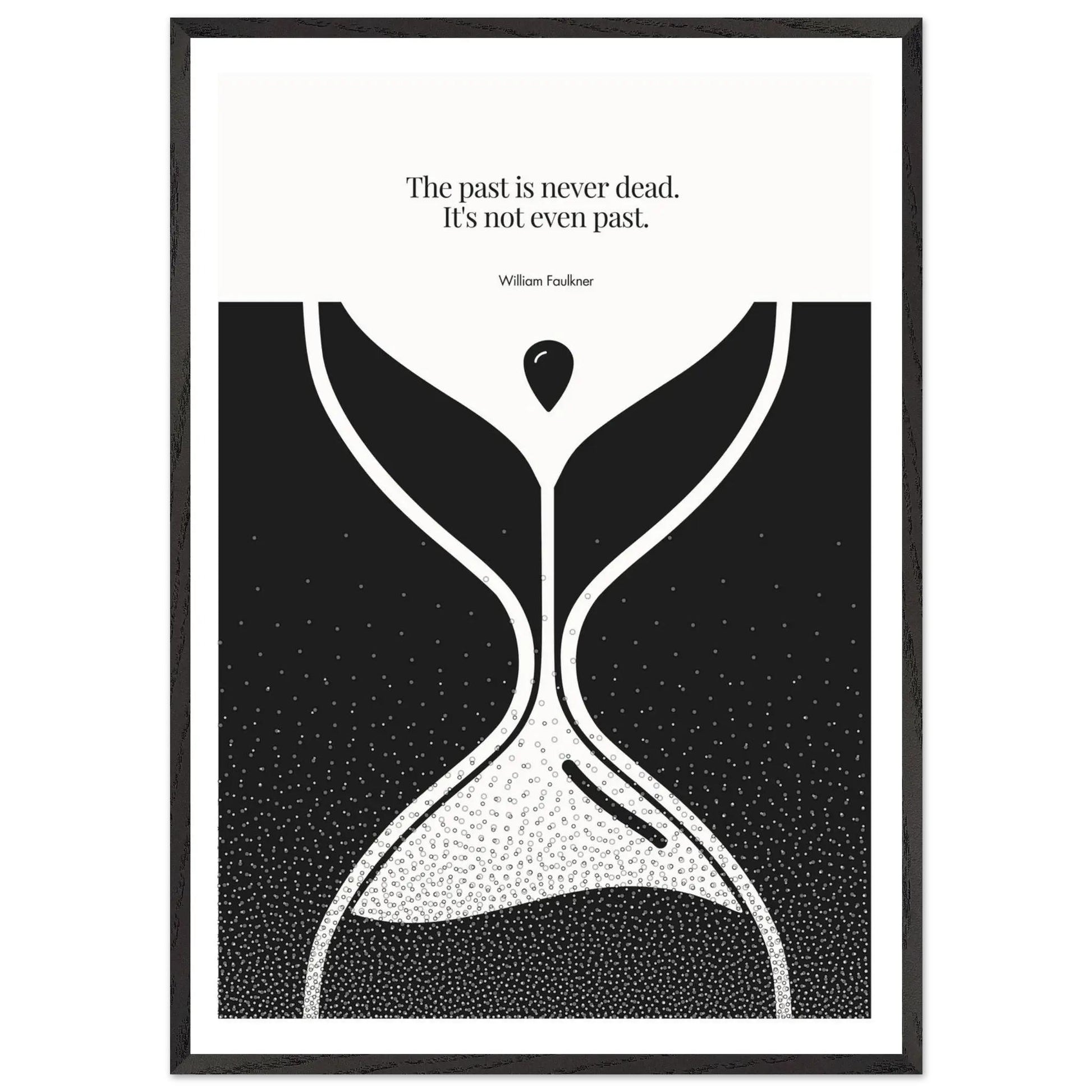 William Faulkner Quote Poster | Minimalist Wall Art-INK & FRAME STUDIO
