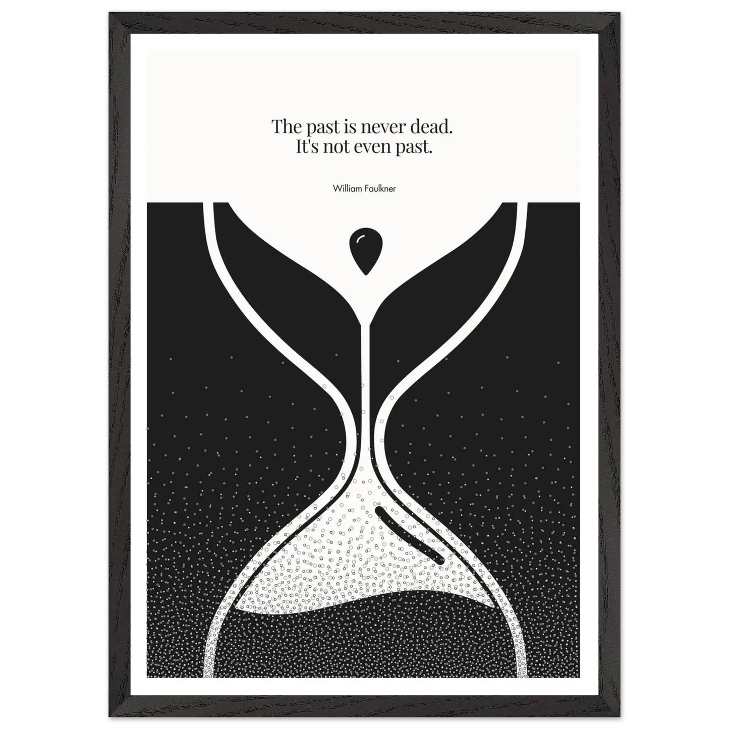 William Faulkner Quote Poster | Minimalist Wall Art-INK & FRAME STUDIO