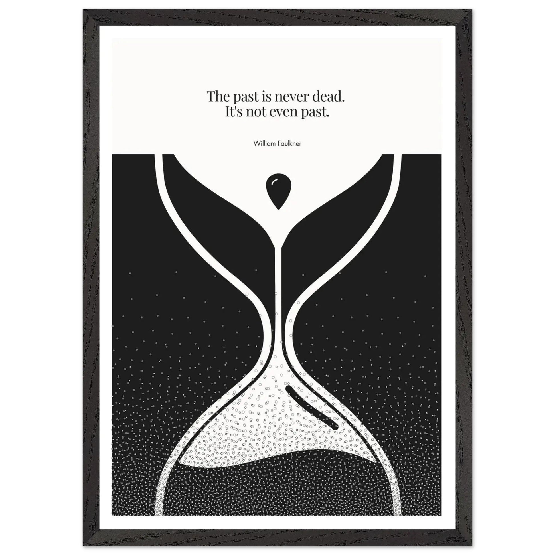 William Faulkner Quote Poster | Minimalist Wall Art-INK & FRAME STUDIO