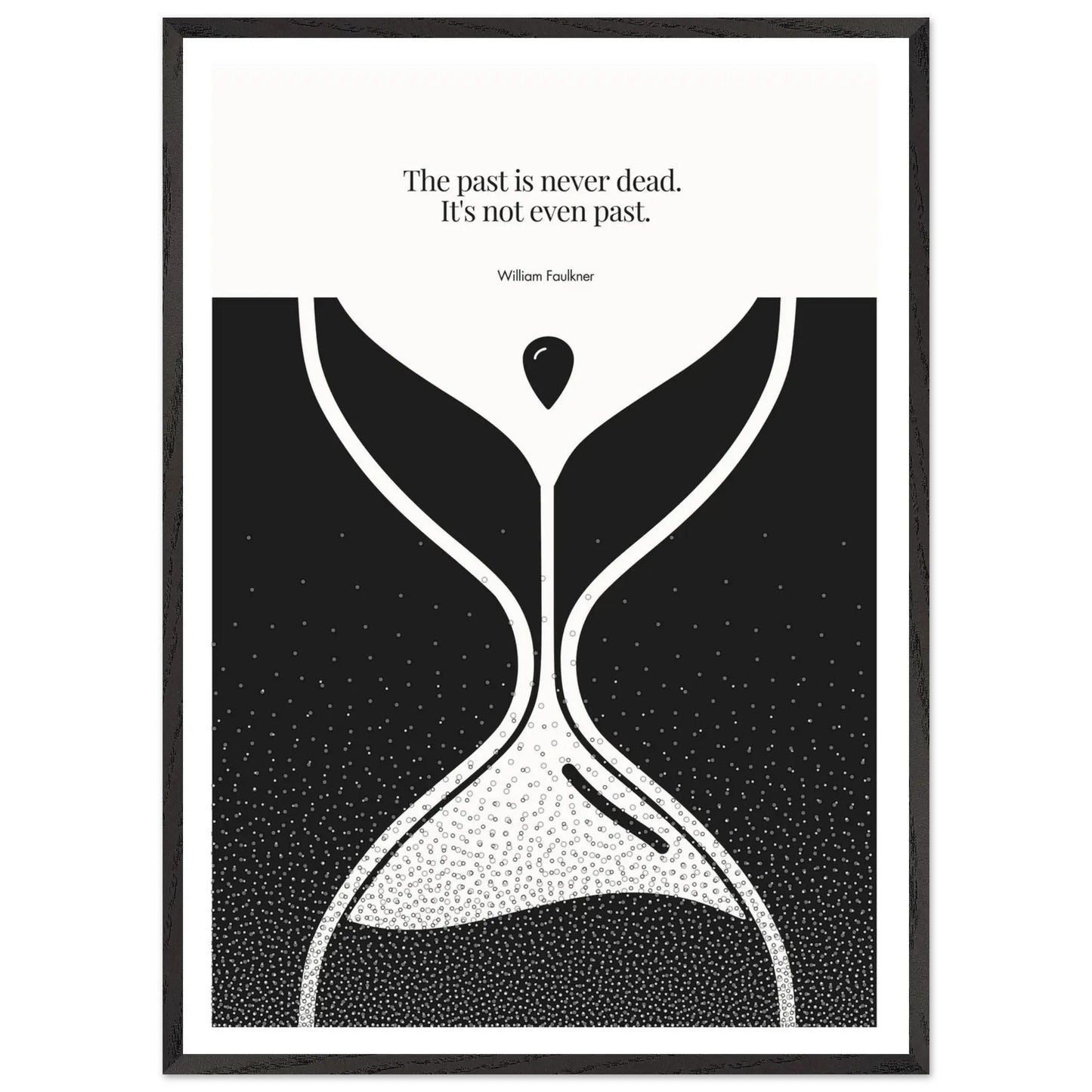 William Faulkner Quote Poster | Minimalist Wall Art-INK & FRAME STUDIO