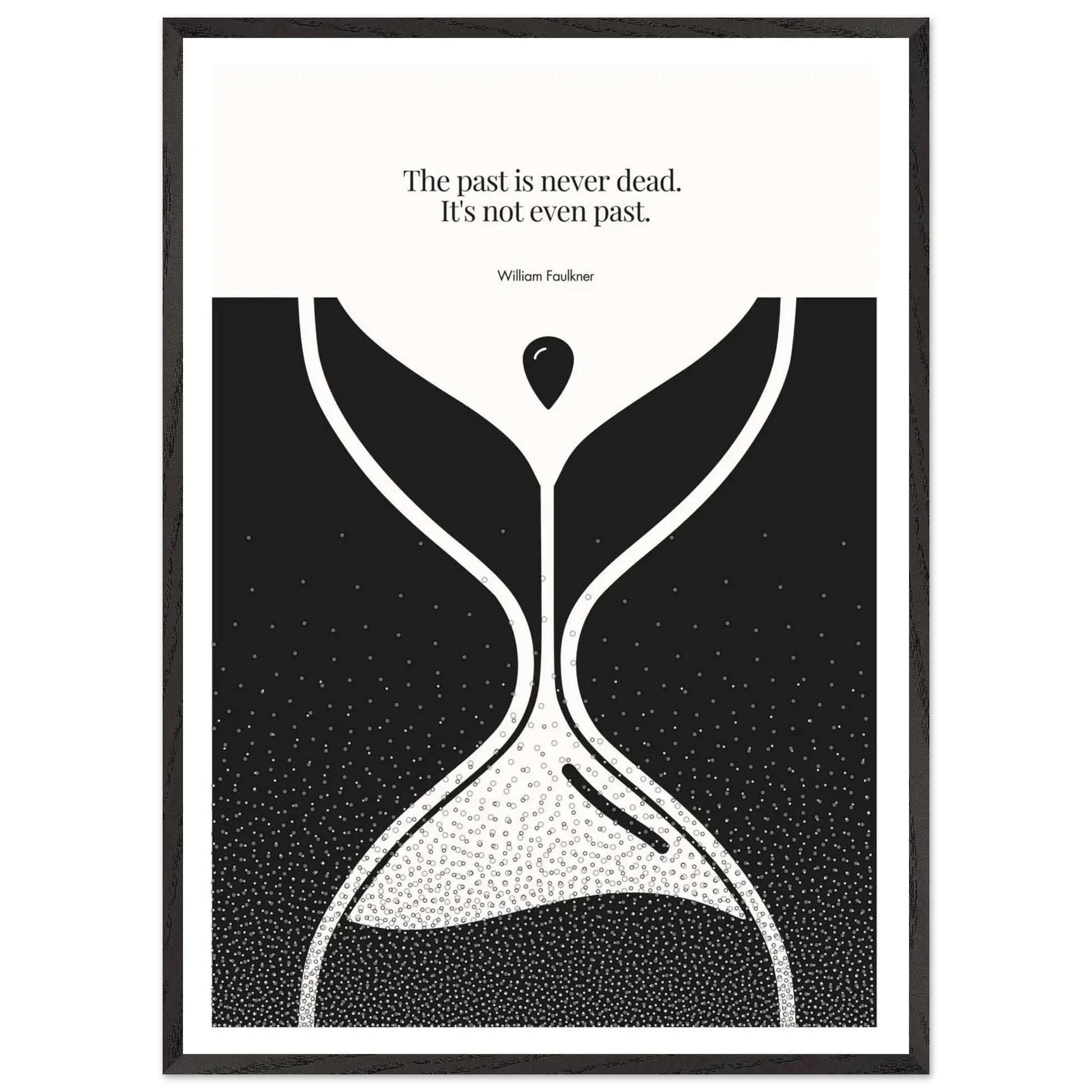 William Faulkner Quote Poster | Minimalist Wall Art-INK & FRAME STUDIO