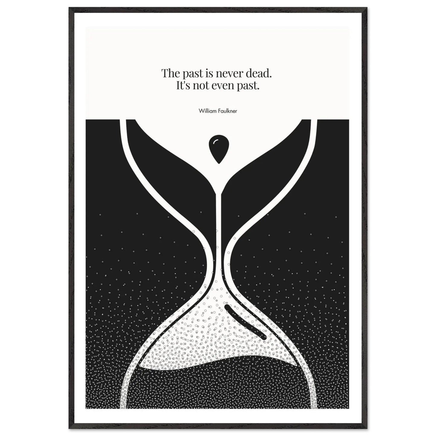 William Faulkner Quote Poster | Minimalist Wall Art-INK & FRAME STUDIO