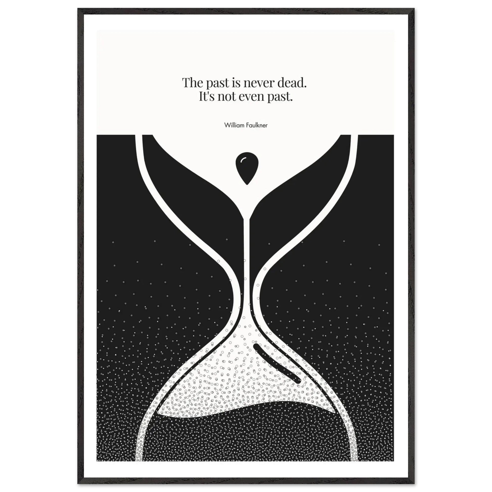 William Faulkner Quote Poster | Minimalist Wall Art-INK & FRAME STUDIO