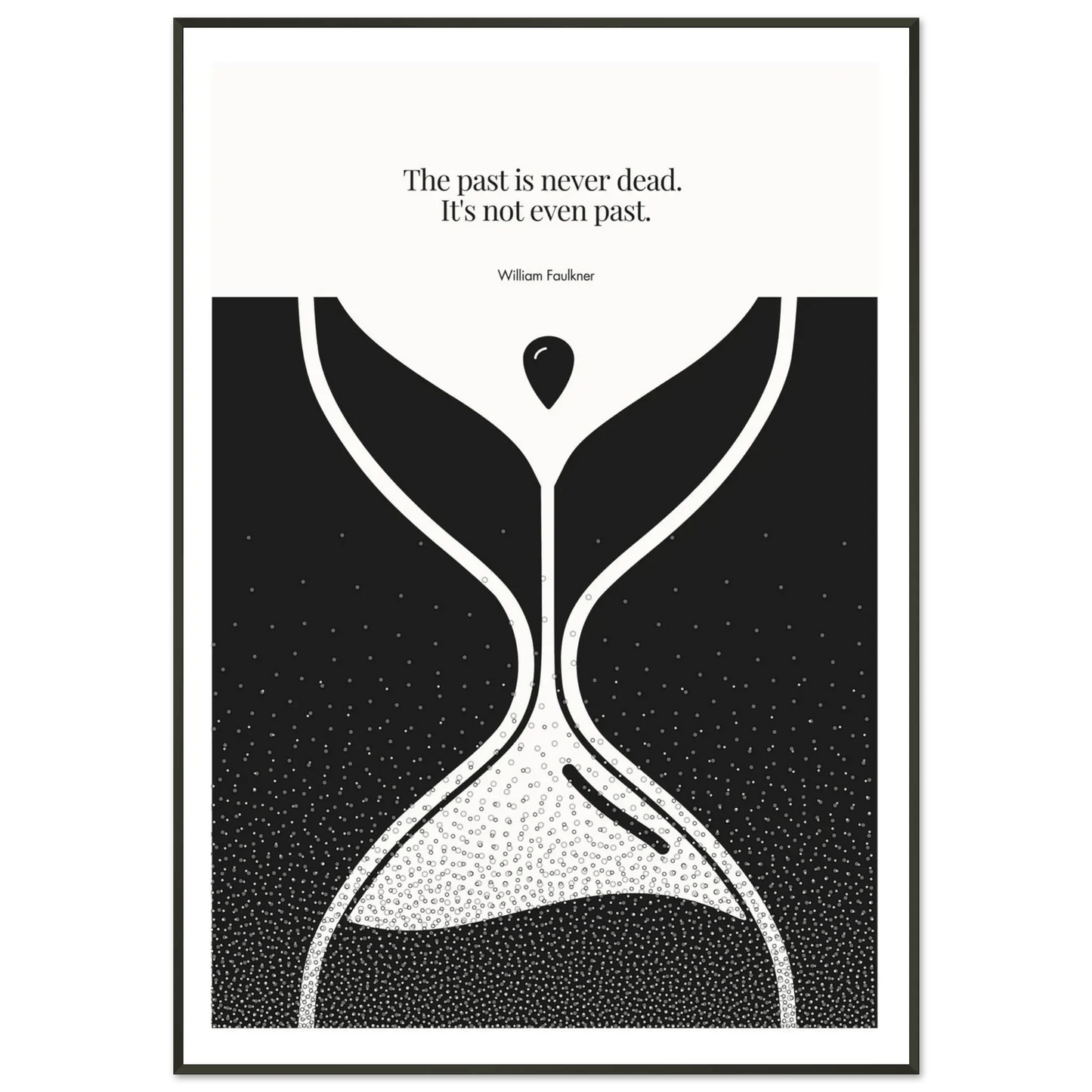 William Faulkner Quote Poster | Minimalist Wall Art-INK & FRAME STUDIO