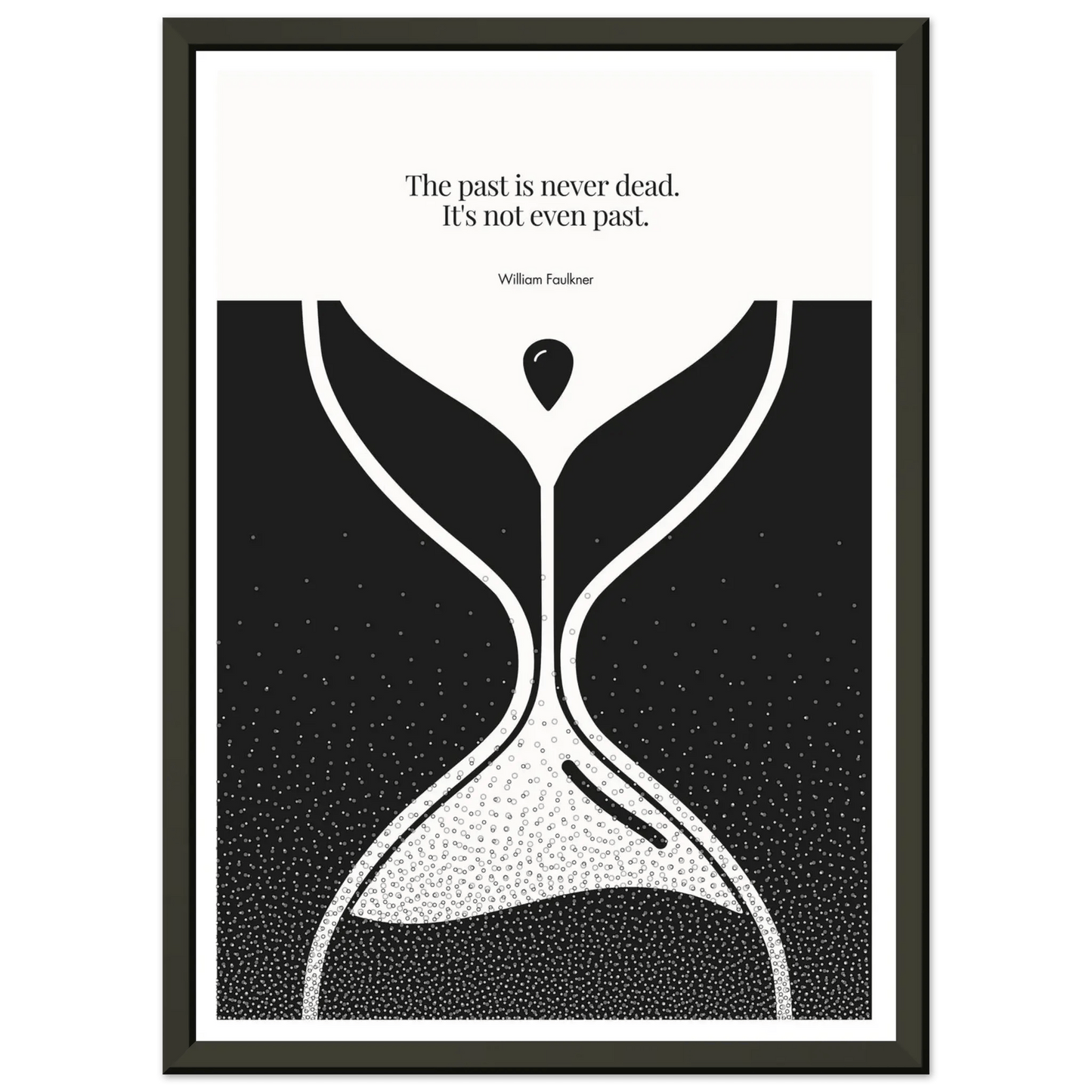 William Faulkner Quote Poster | Minimalist Wall Art-INK & FRAME STUDIO