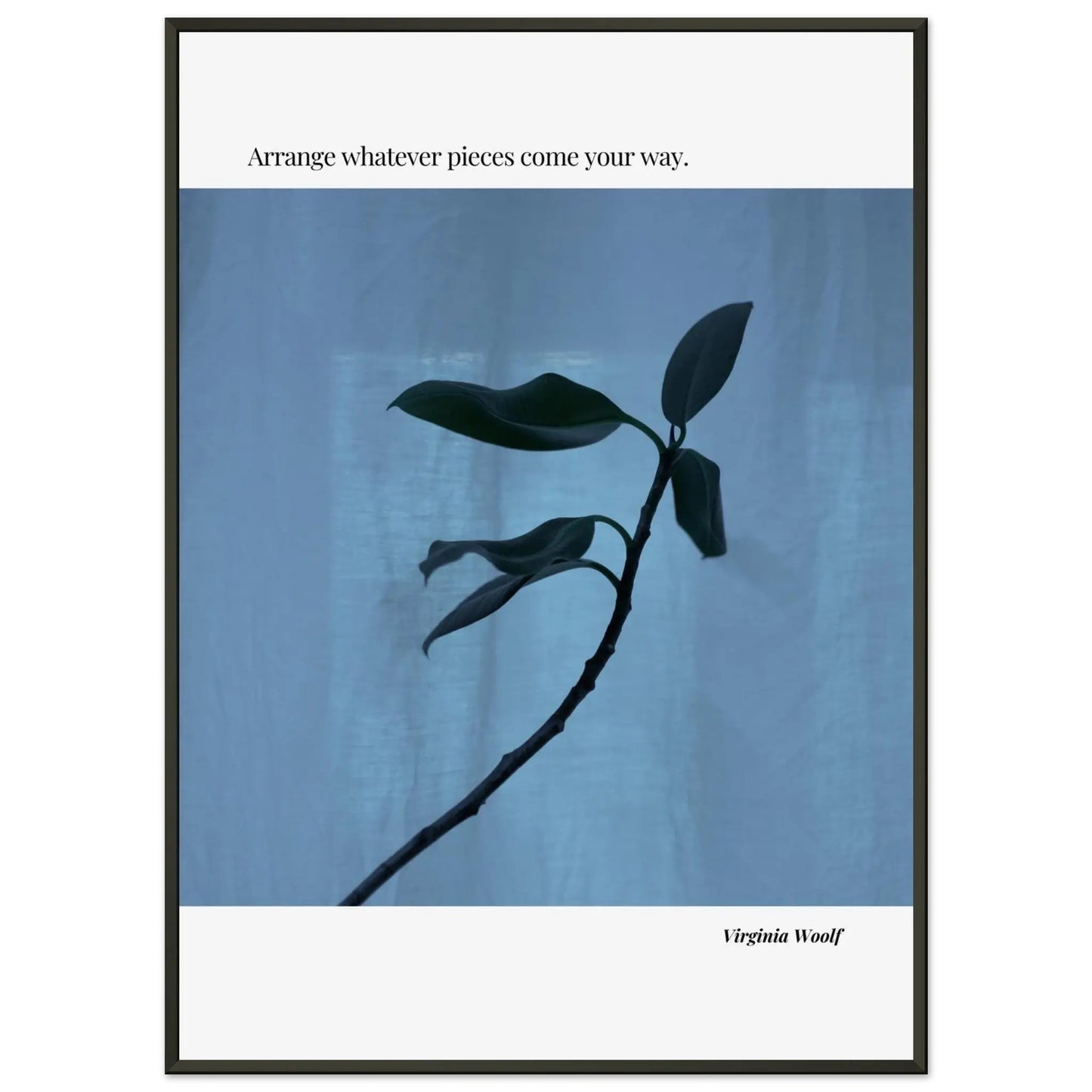 Virginia Woolf Quote Poster – Minimalist Literary Wall Art-INK & FRAME STUDIO