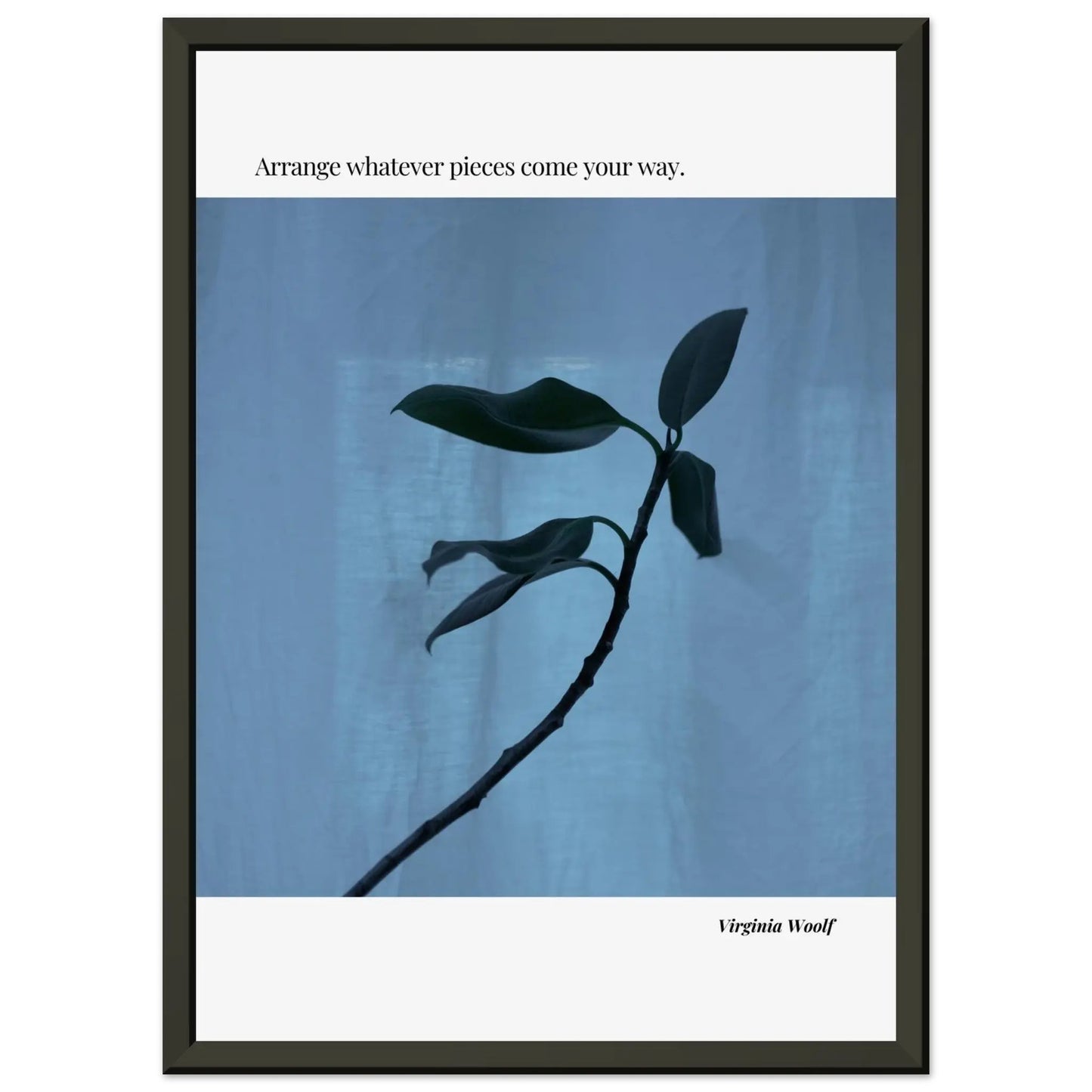 Virginia Woolf Quote Poster – Minimalist Literary Wall Art-INK & FRAME STUDIO