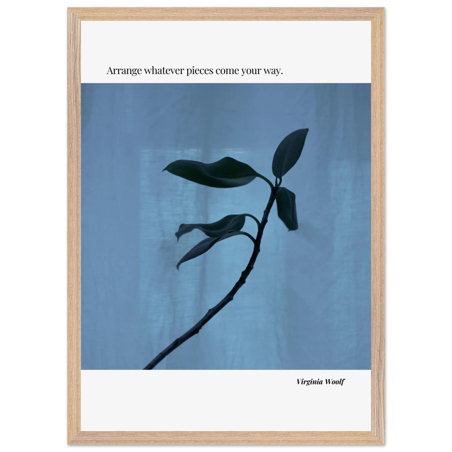 Virginia Woolf Quote Poster – Minimalist Literary Wall Art-INK & FRAME STUDIO