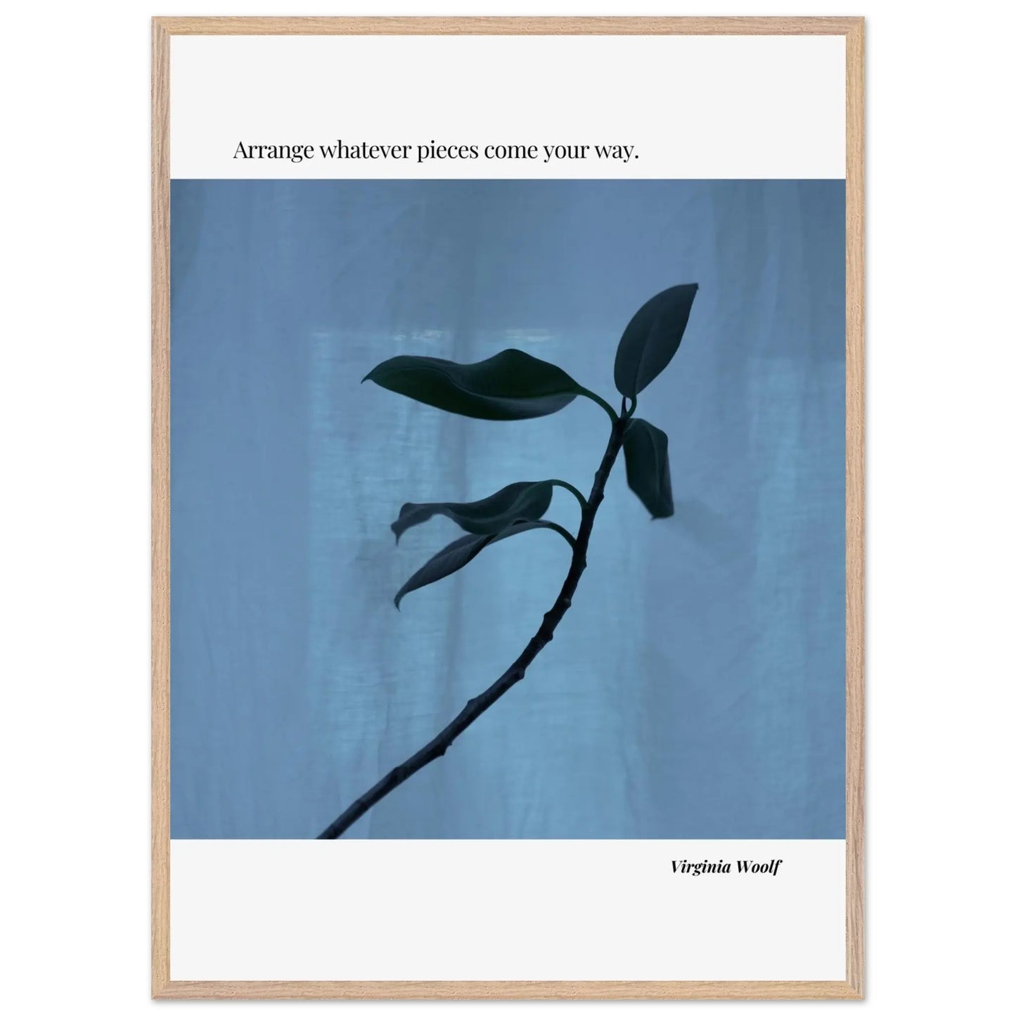 Virginia Woolf Quote Poster – Minimalist Literary Wall Art-INK & FRAME STUDIO