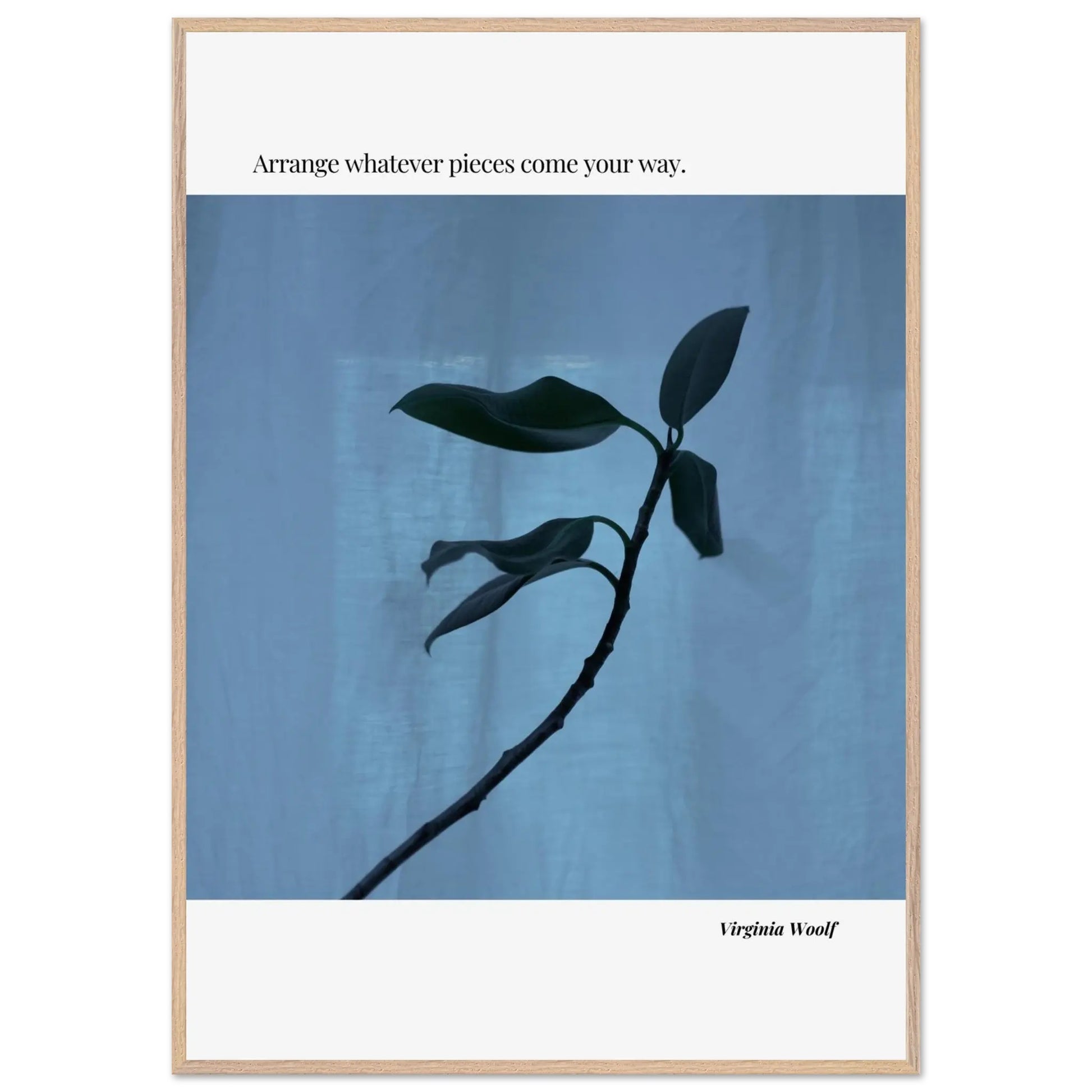 Virginia Woolf Quote Poster – Minimalist Literary Wall Art-INK & FRAME STUDIO