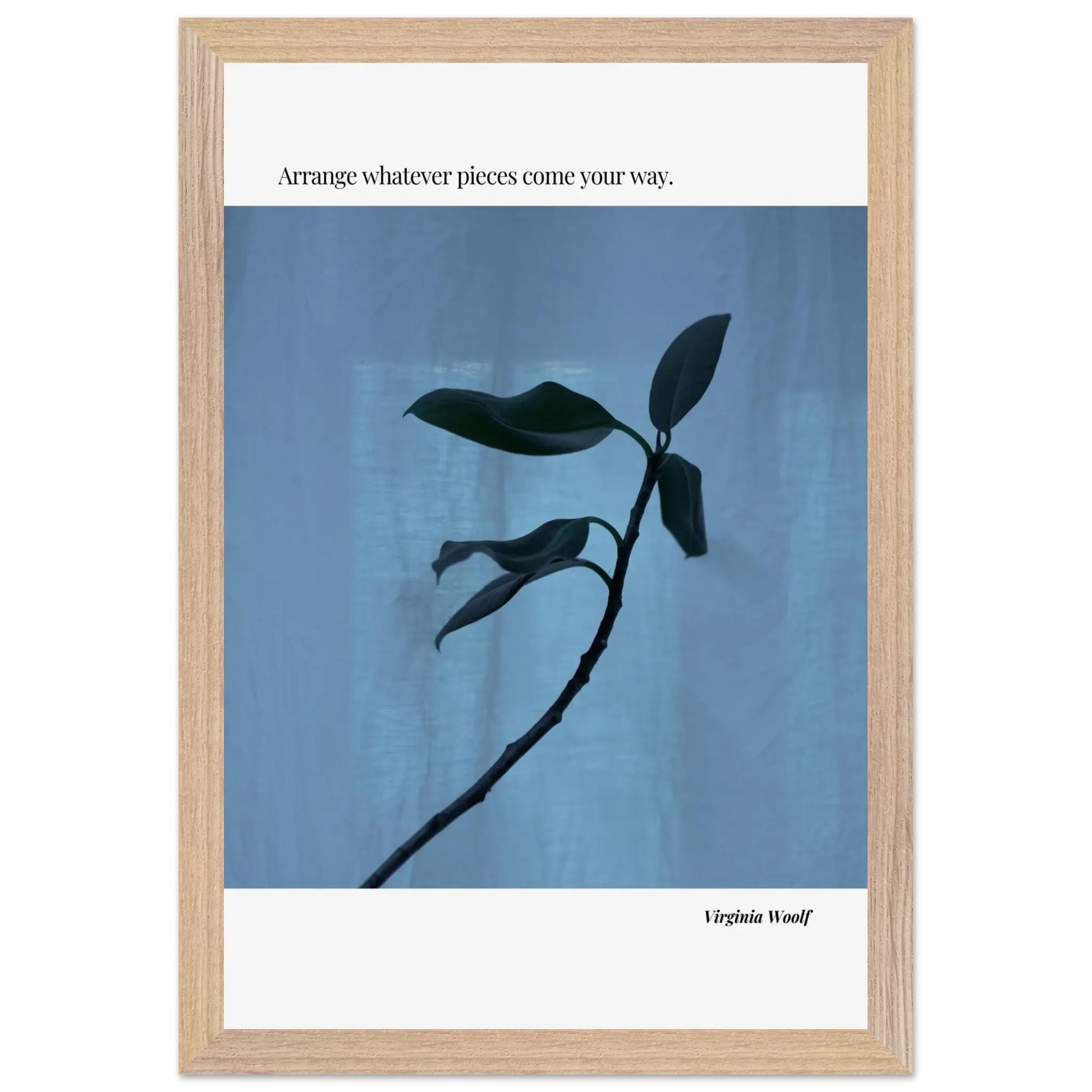 Virginia Woolf Quote Poster – Minimalist Literary Wall Art-INK & FRAME STUDIO