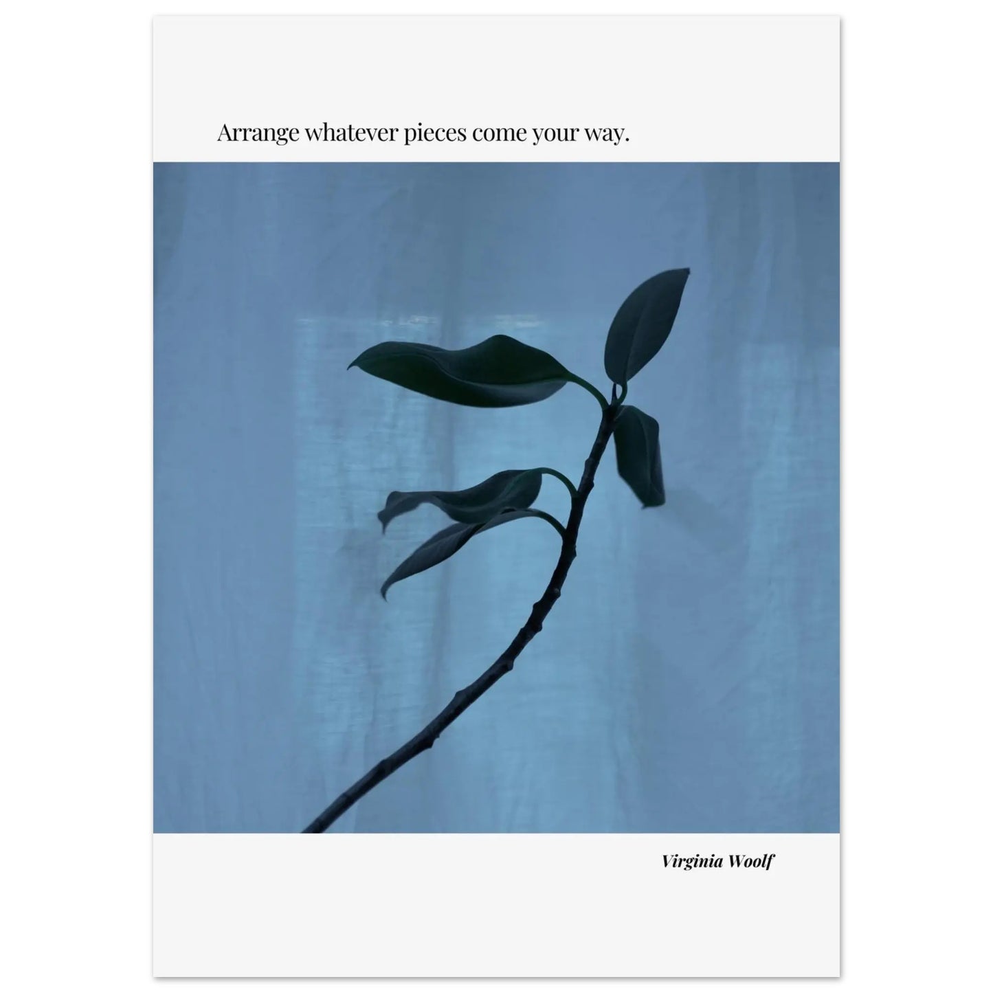 Virginia Woolf Quote Poster – Minimalist Literary Wall Art-INK & FRAME STUDIO