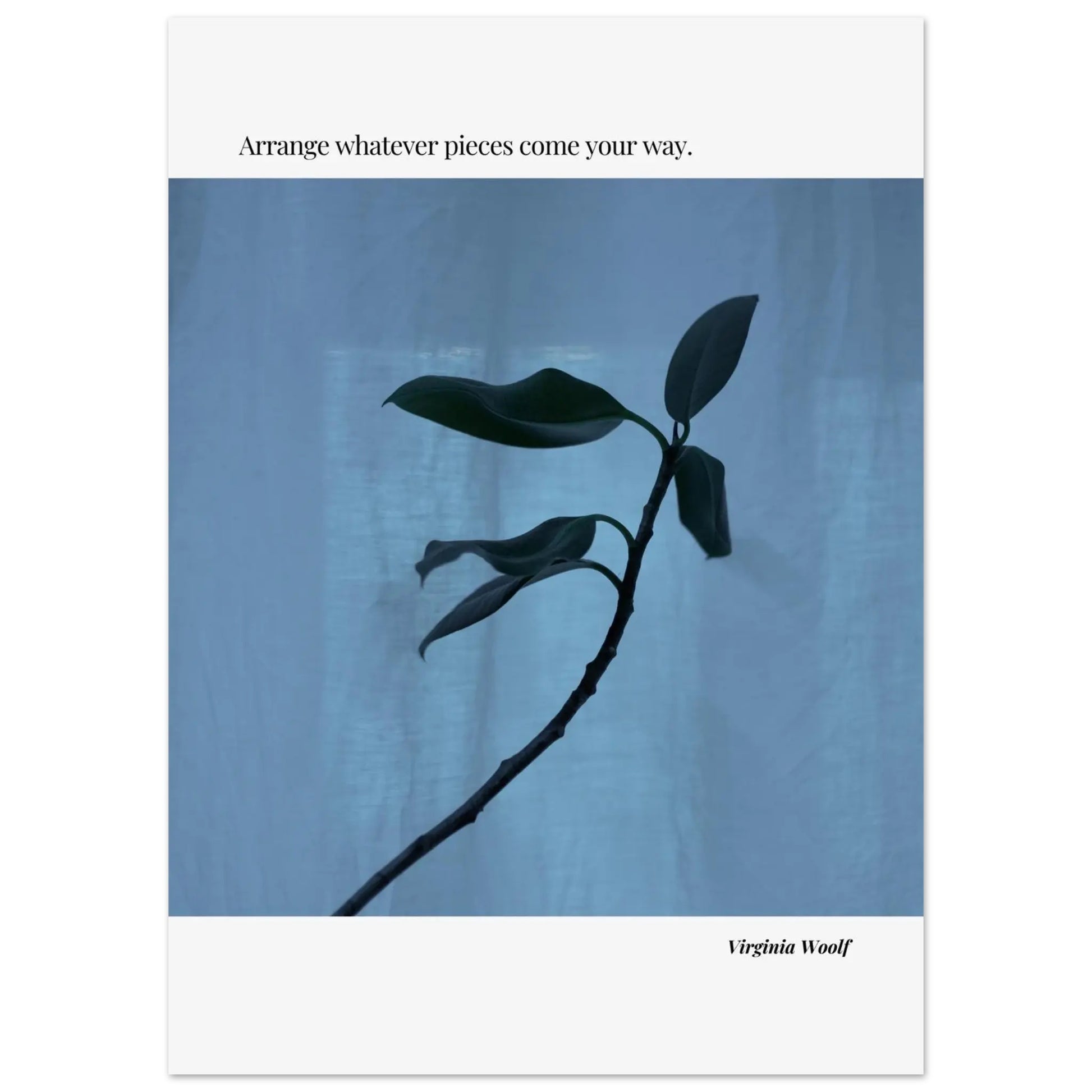Virginia Woolf Quote Poster – Minimalist Literary Wall Art-INK & FRAME STUDIO