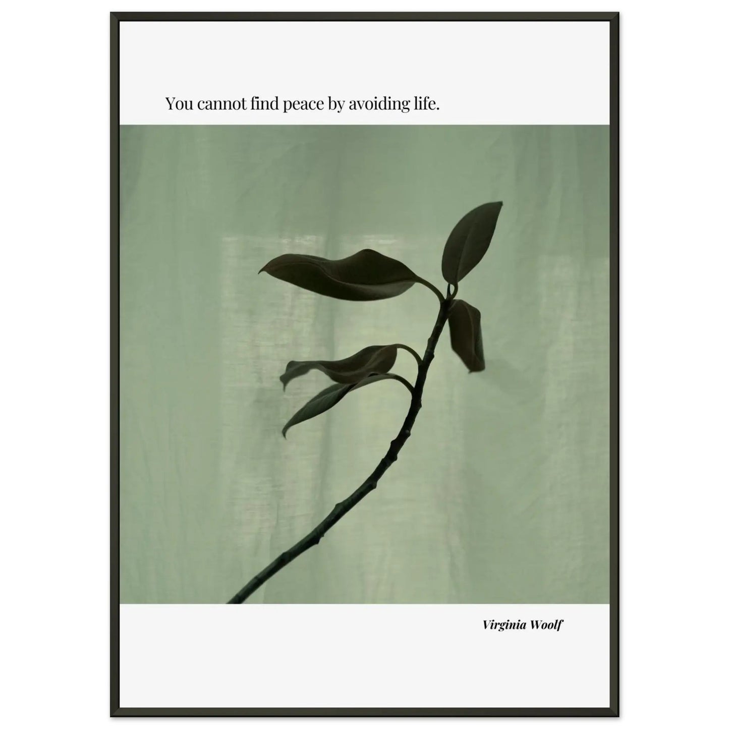 Virginia Woolf Quote Poster – Minimalist Literary Wall Art-INK & FRAME STUDIO