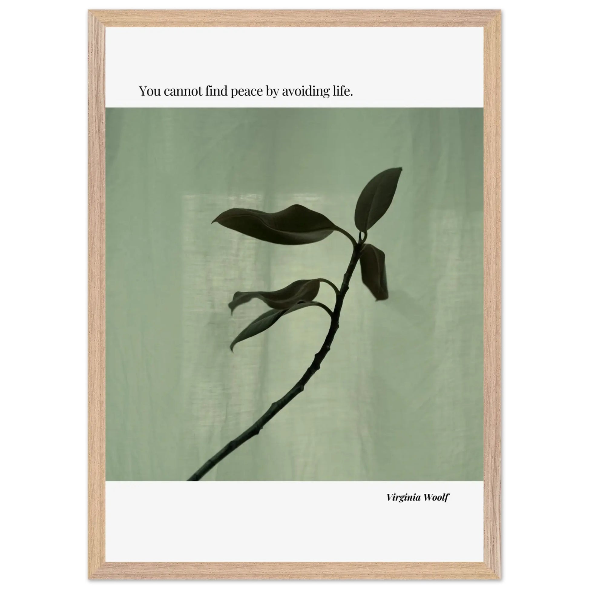 Virginia Woolf Quote Poster – Minimalist Literary Wall Art-INK & FRAME STUDIO