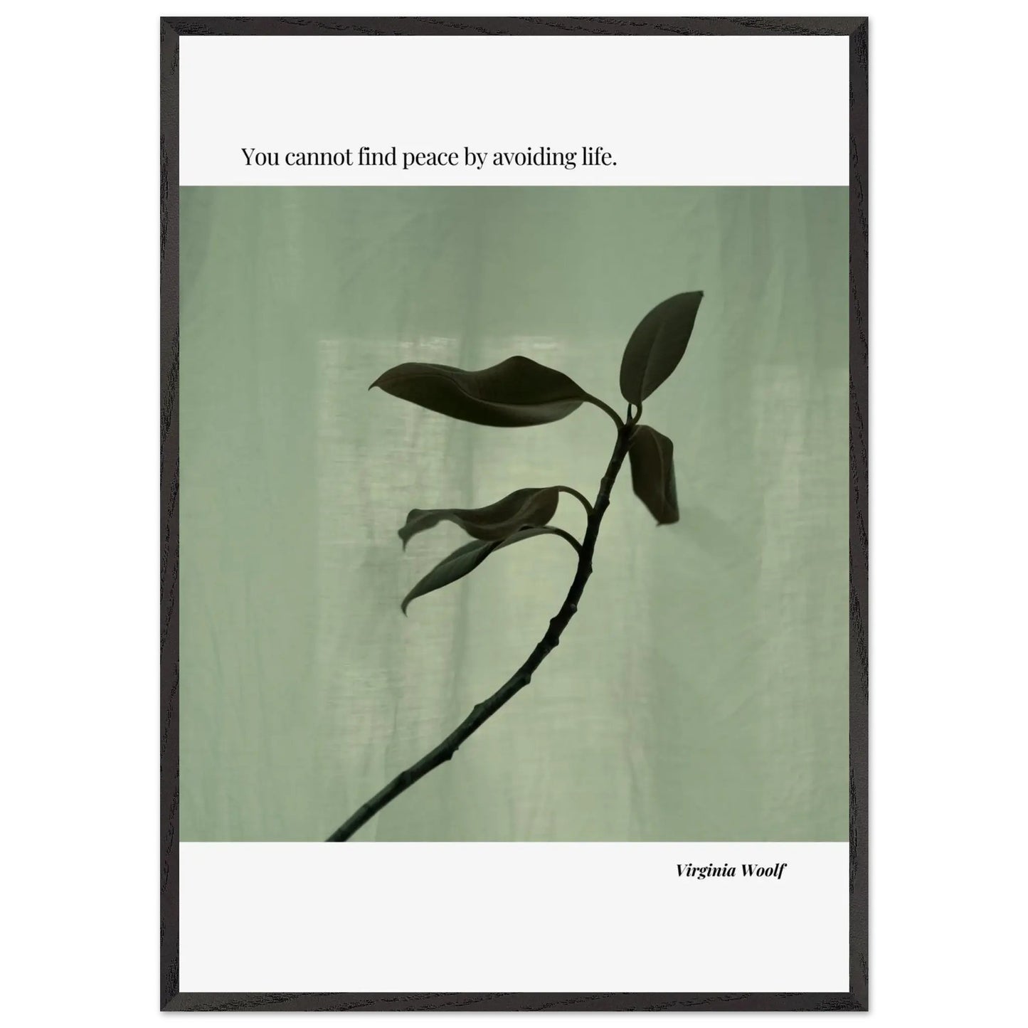 Virginia Woolf Quote Poster – Minimalist Literary Wall Art-INK & FRAME STUDIO