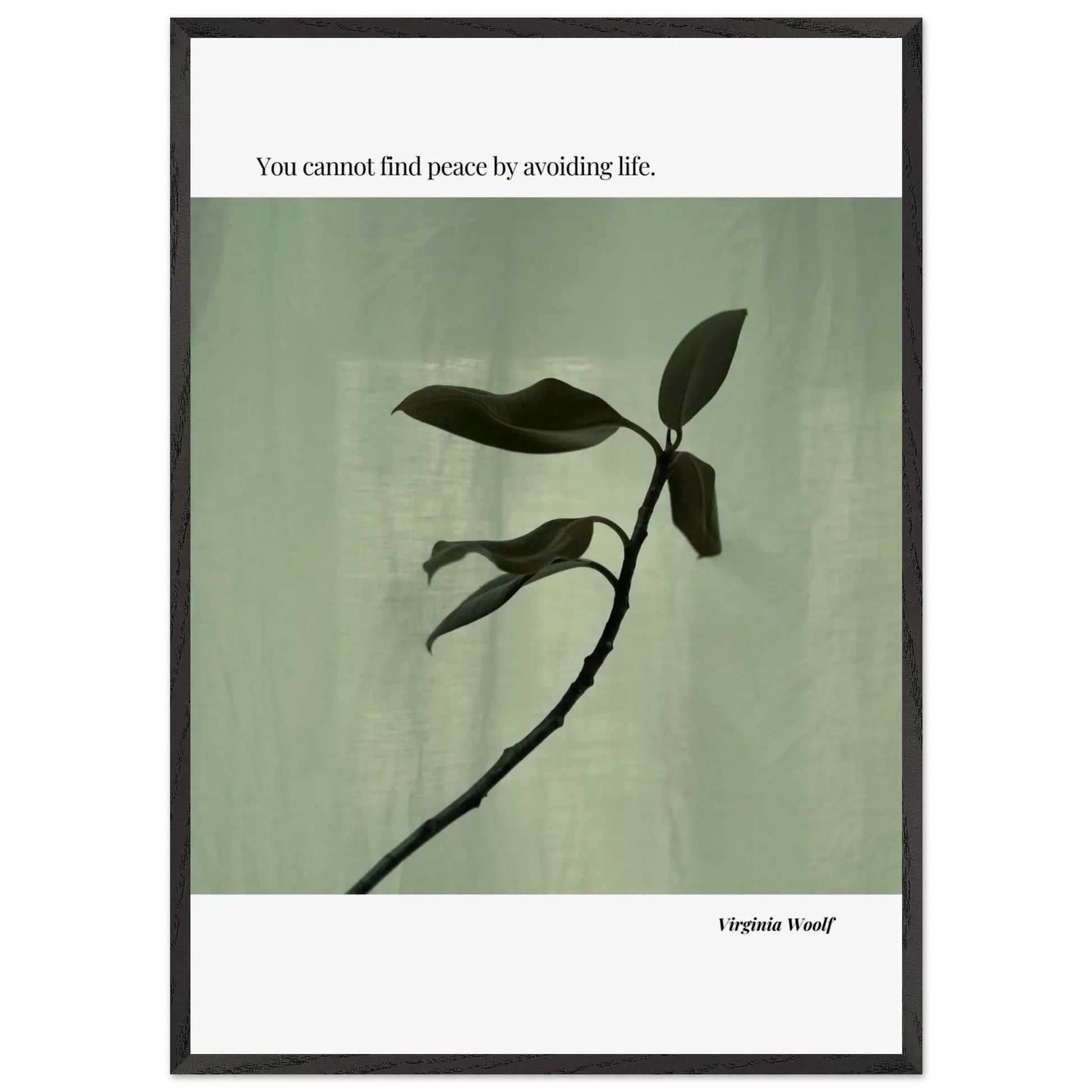 Virginia Woolf Quote Poster – Minimalist Literary Wall Art-INK & FRAME STUDIO