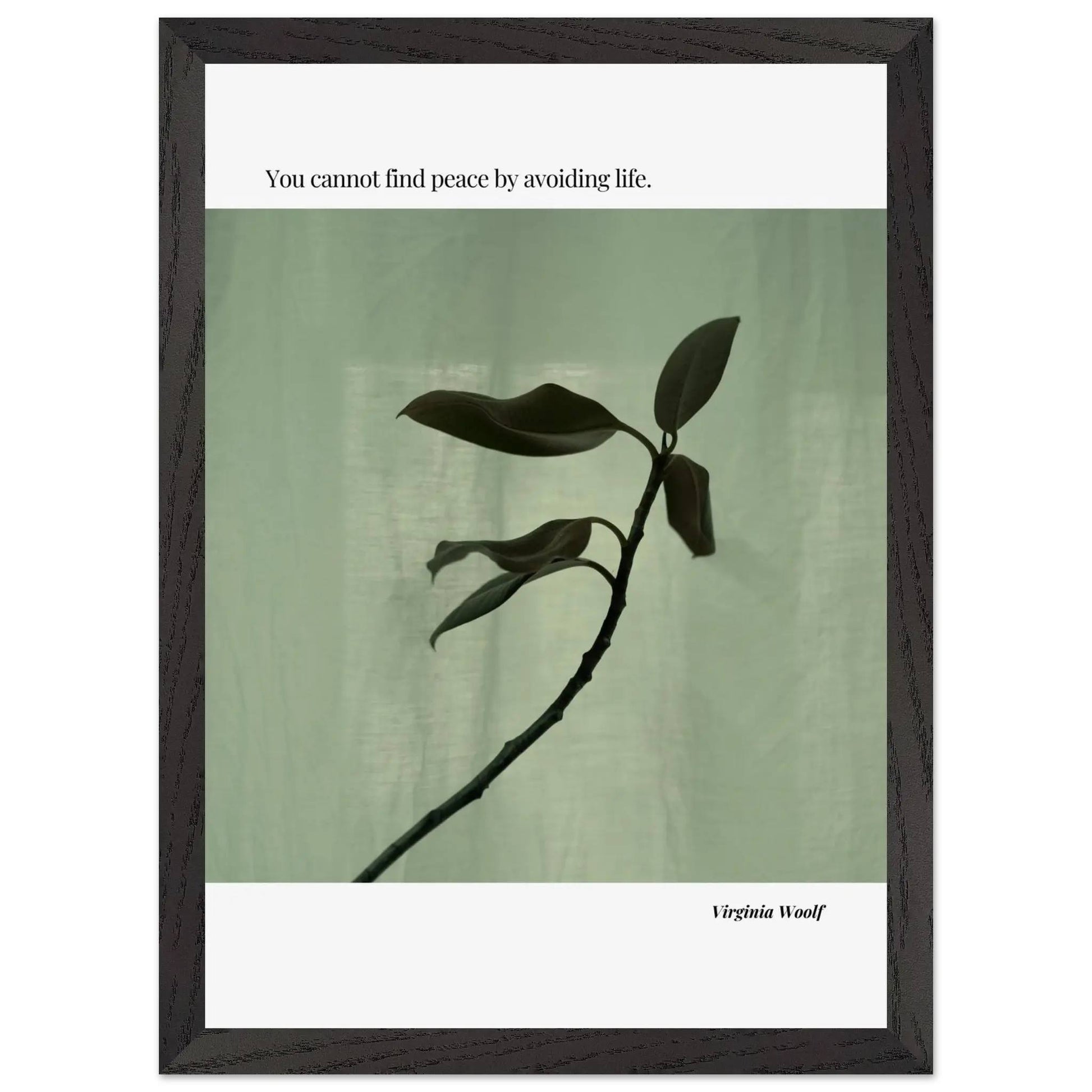 Virginia Woolf Quote Poster – Minimalist Literary Wall Art-INK & FRAME STUDIO