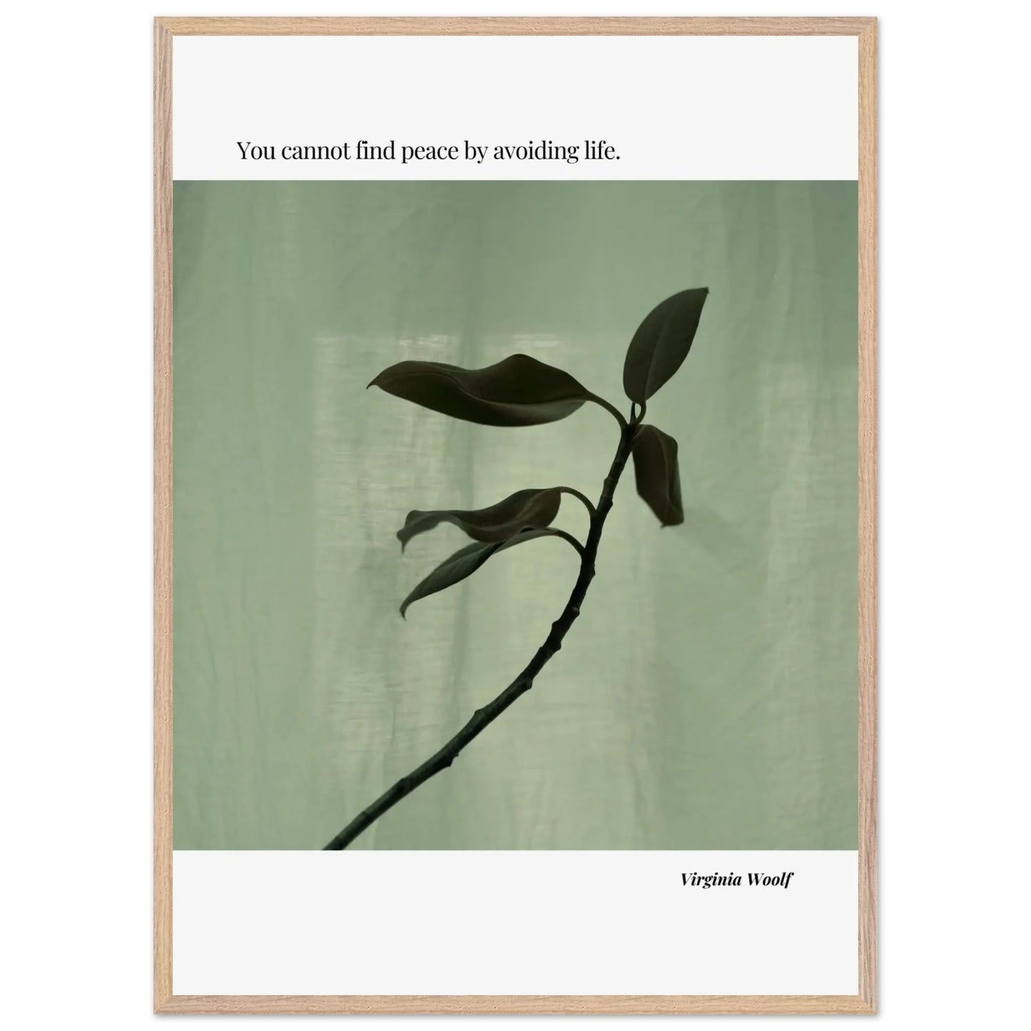Virginia Woolf Quote Poster – Minimalist Literary Wall Art-INK & FRAME STUDIO