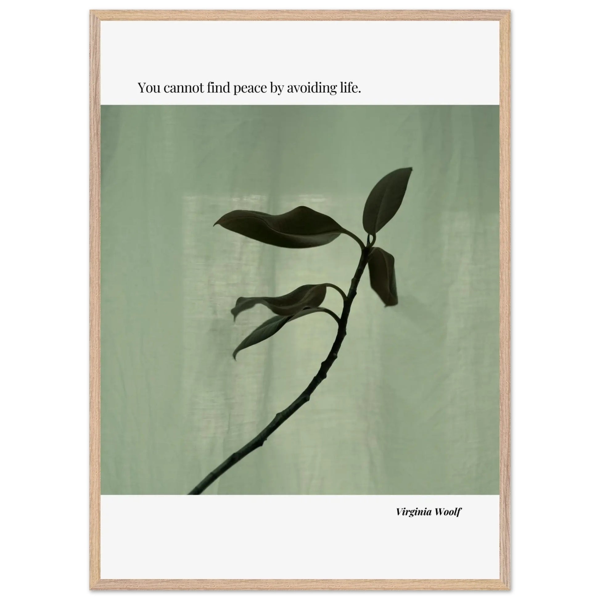 Virginia Woolf Quote Poster – Minimalist Literary Wall Art-INK & FRAME STUDIO