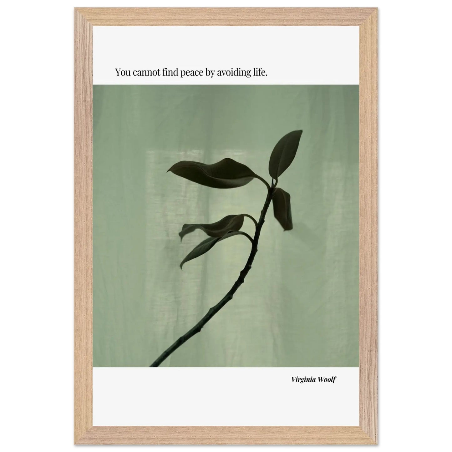 Virginia Woolf Quote Poster – Minimalist Literary Wall Art-INK & FRAME STUDIO