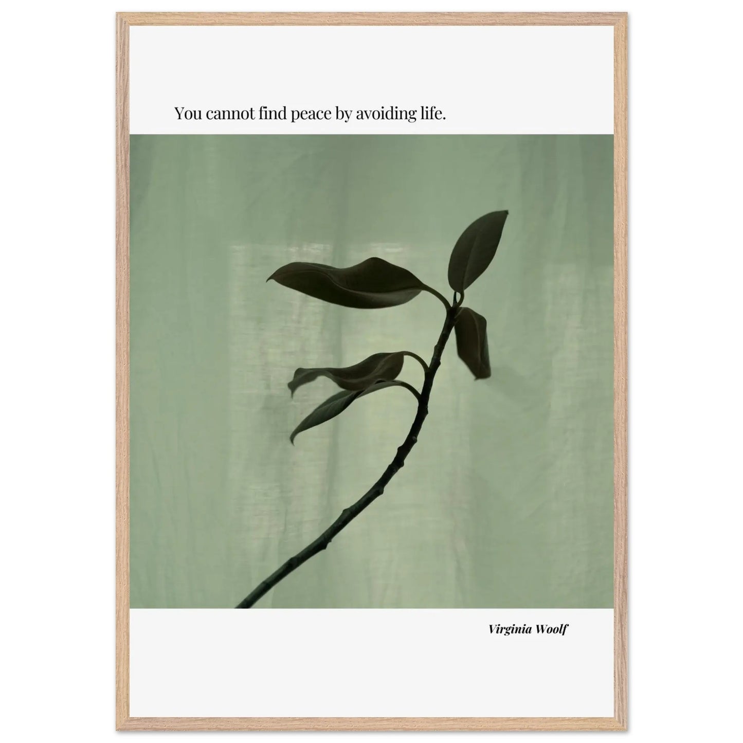 Virginia Woolf Quote Poster – Minimalist Literary Wall Art-INK & FRAME STUDIO