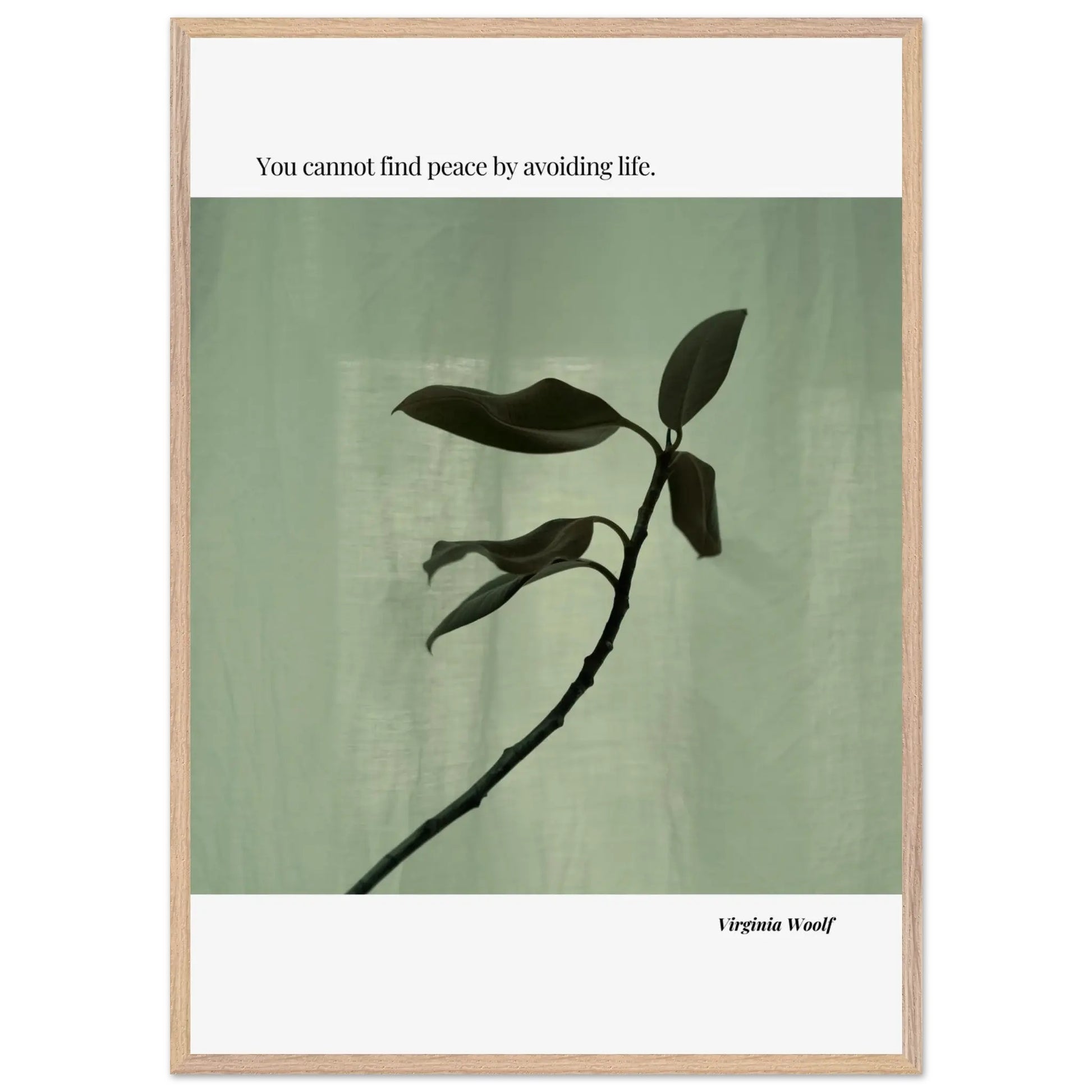 Virginia Woolf Quote Poster – Minimalist Literary Wall Art-INK & FRAME STUDIO
