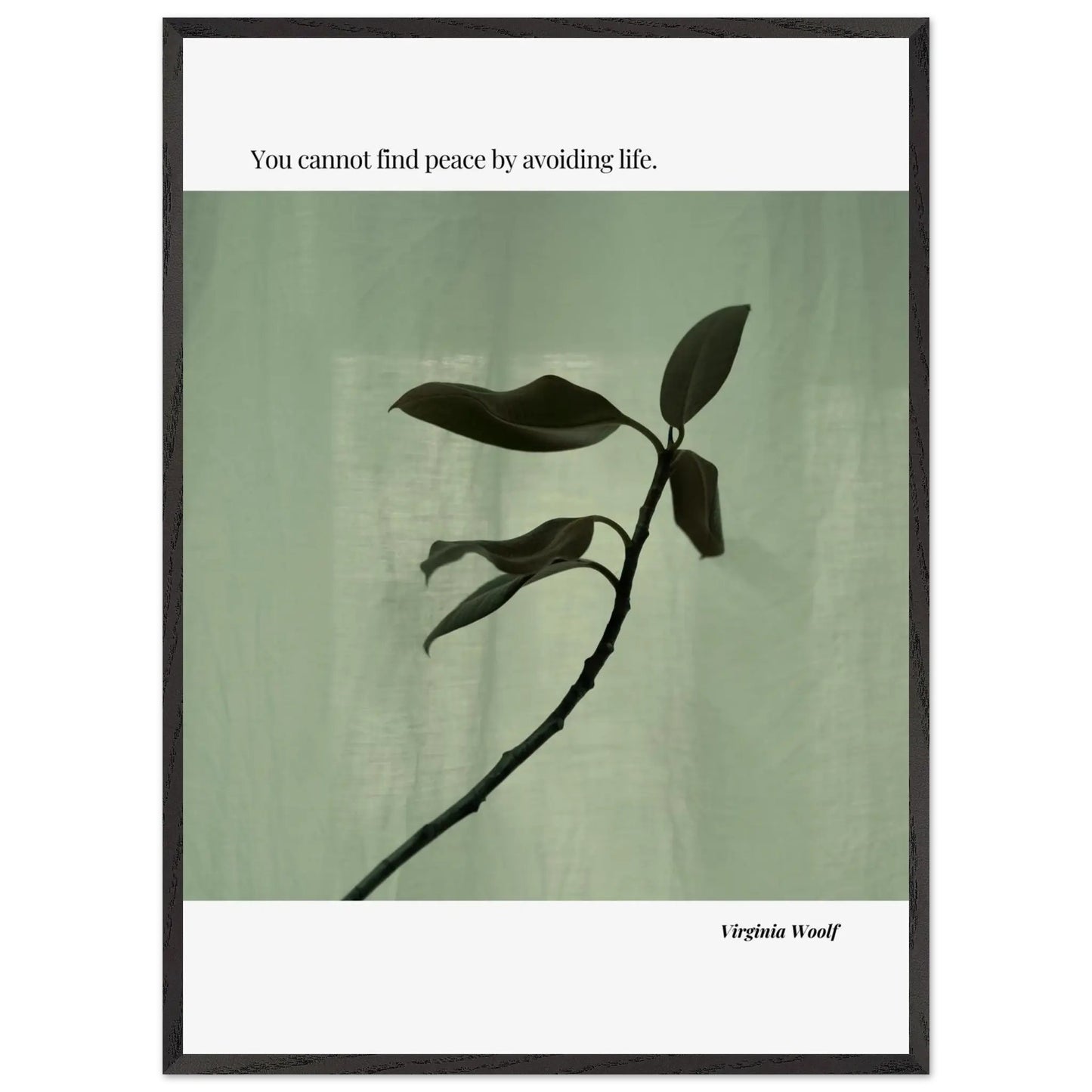 Virginia Woolf Quote Poster – Minimalist Literary Wall Art-INK & FRAME STUDIO
