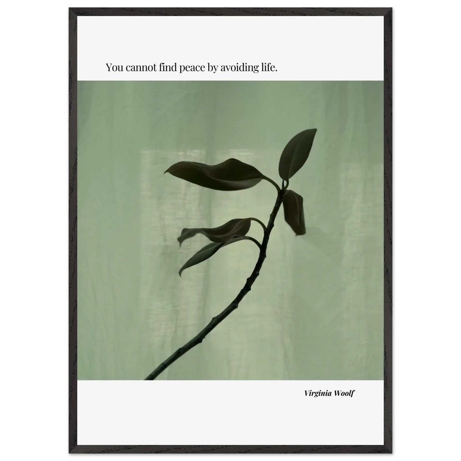Virginia Woolf Quote Poster – Minimalist Literary Wall Art-INK & FRAME STUDIO