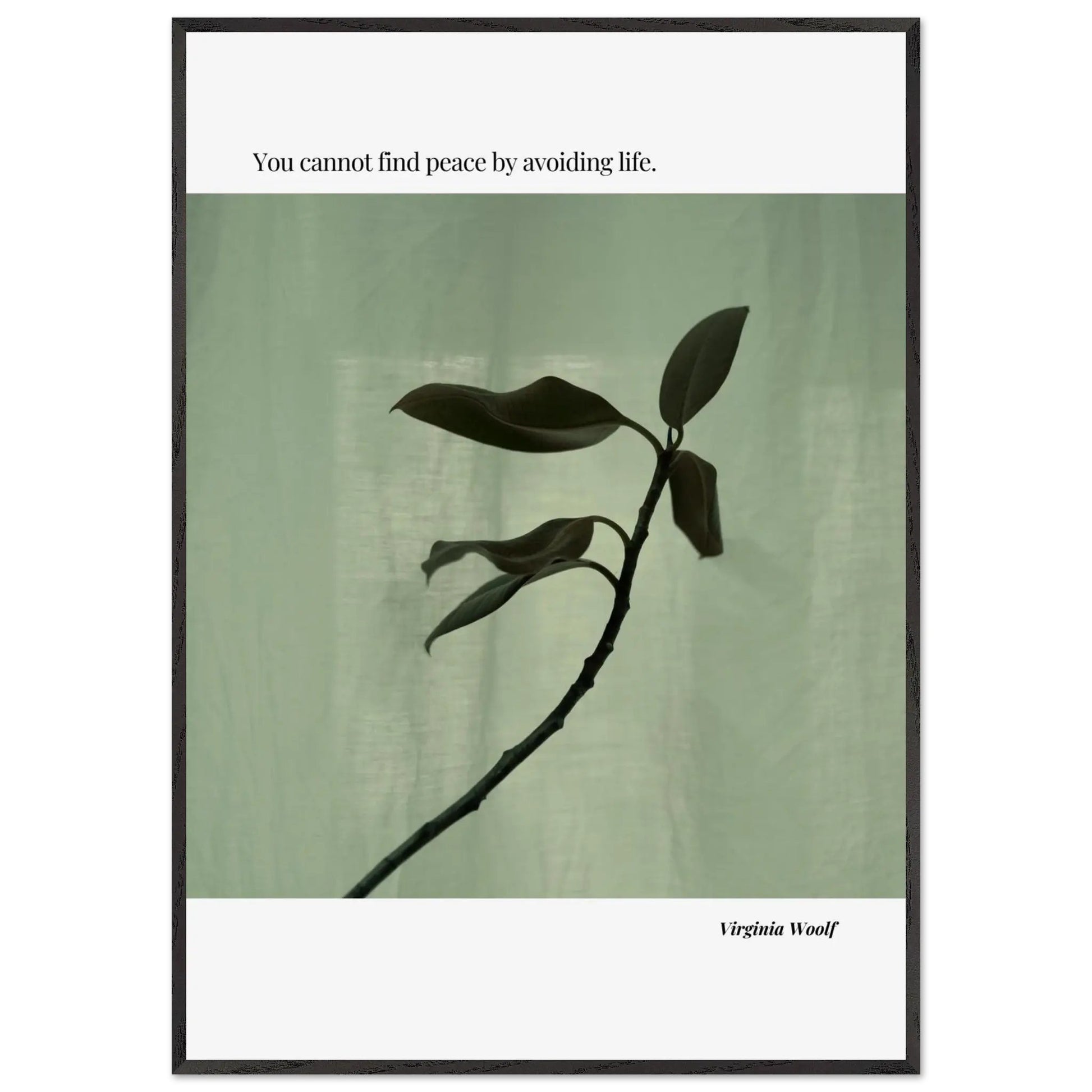 Virginia Woolf Quote Poster – Minimalist Literary Wall Art-INK & FRAME STUDIO
