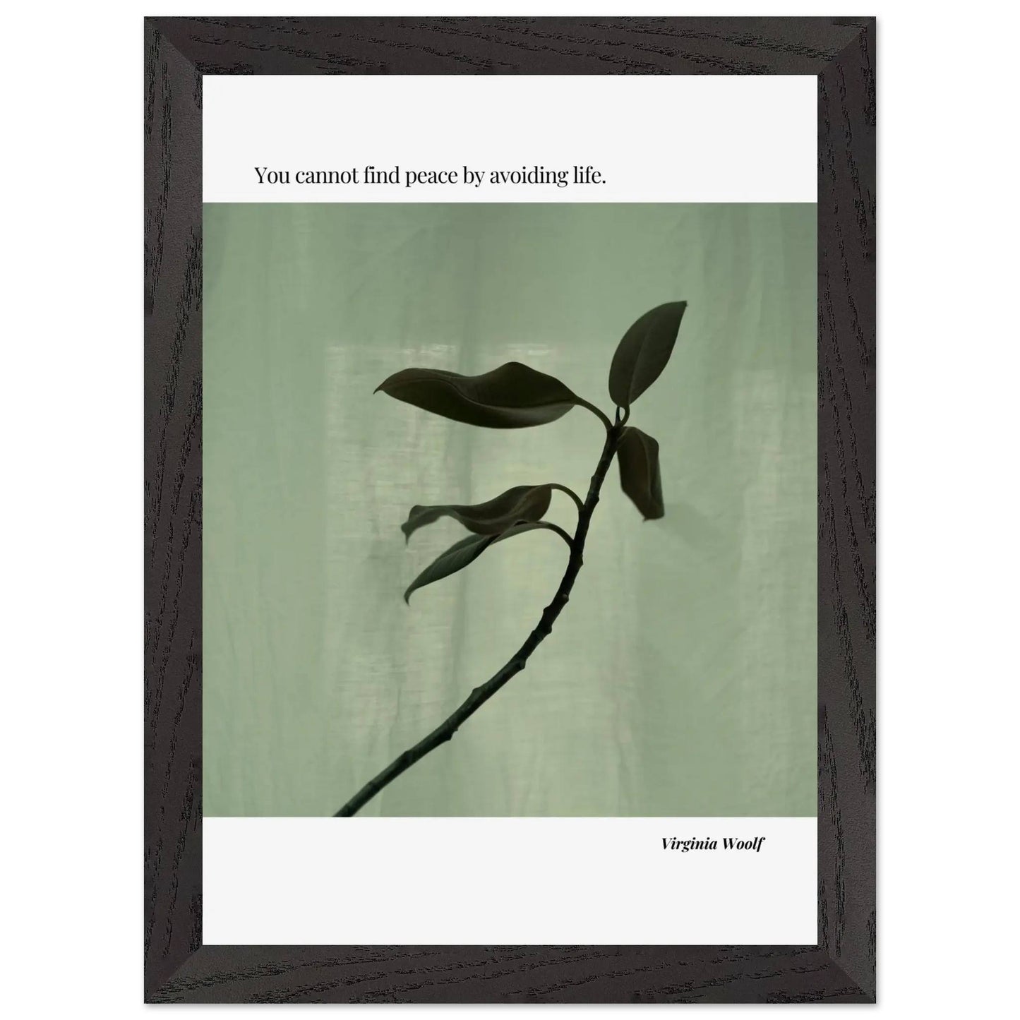 Virginia Woolf Quote Poster – Minimalist Literary Wall Art-INK & FRAME STUDIO