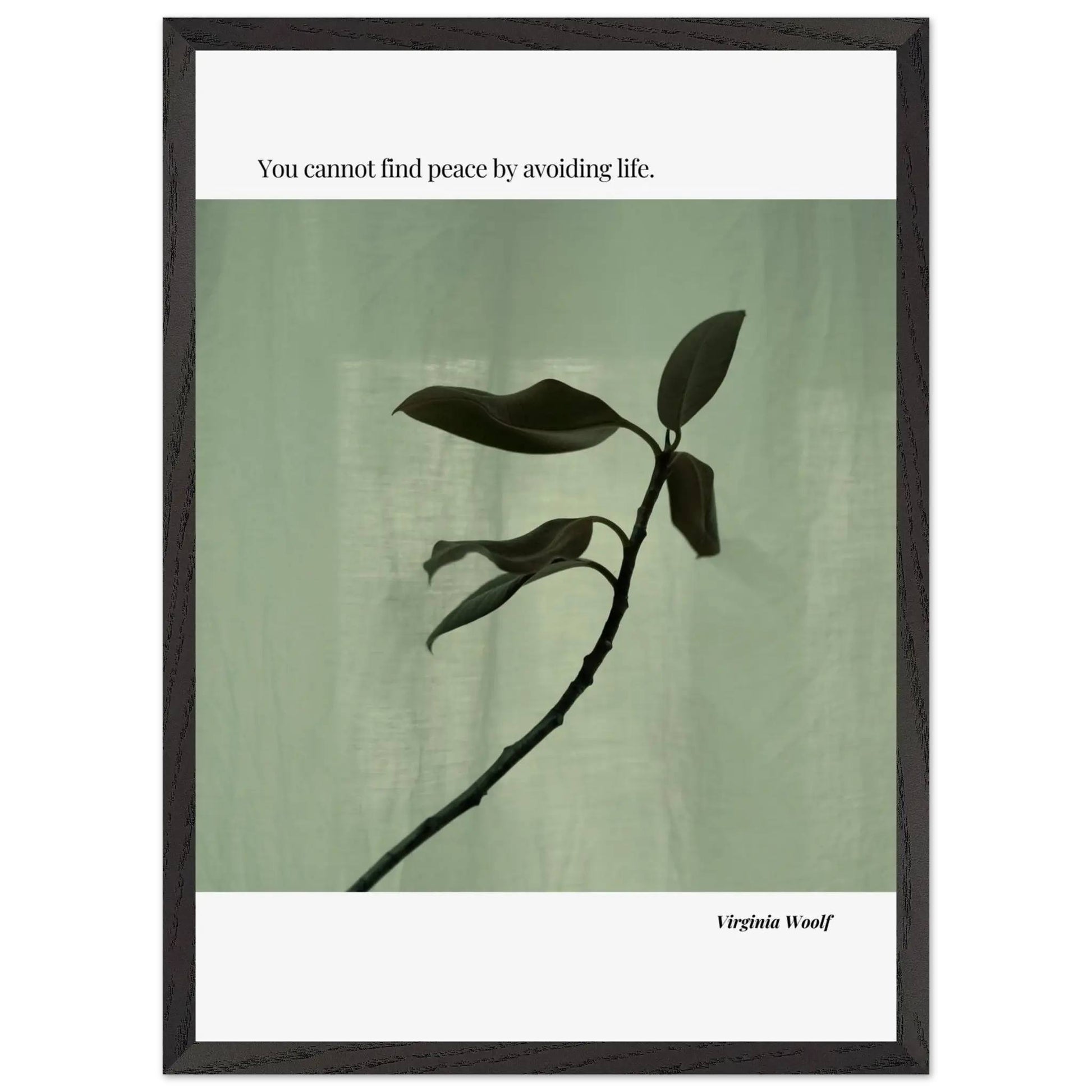Virginia Woolf Quote Poster – Minimalist Literary Wall Art-INK & FRAME STUDIO