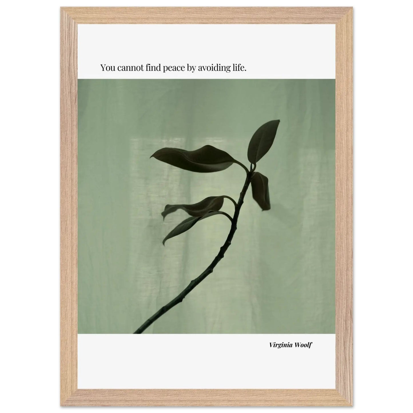 Virginia Woolf Quote Poster – Minimalist Literary Wall Art-INK & FRAME STUDIO