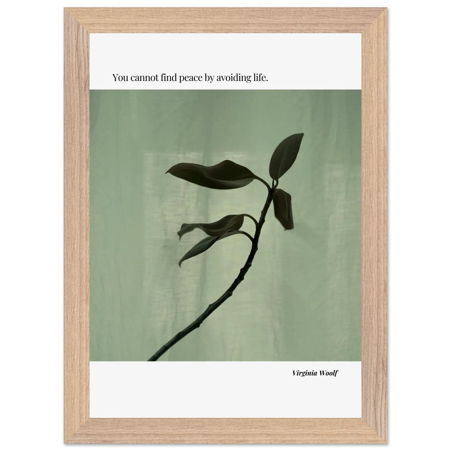 Virginia Woolf Quote Poster – Minimalist Literary Wall Art-INK & FRAME STUDIO