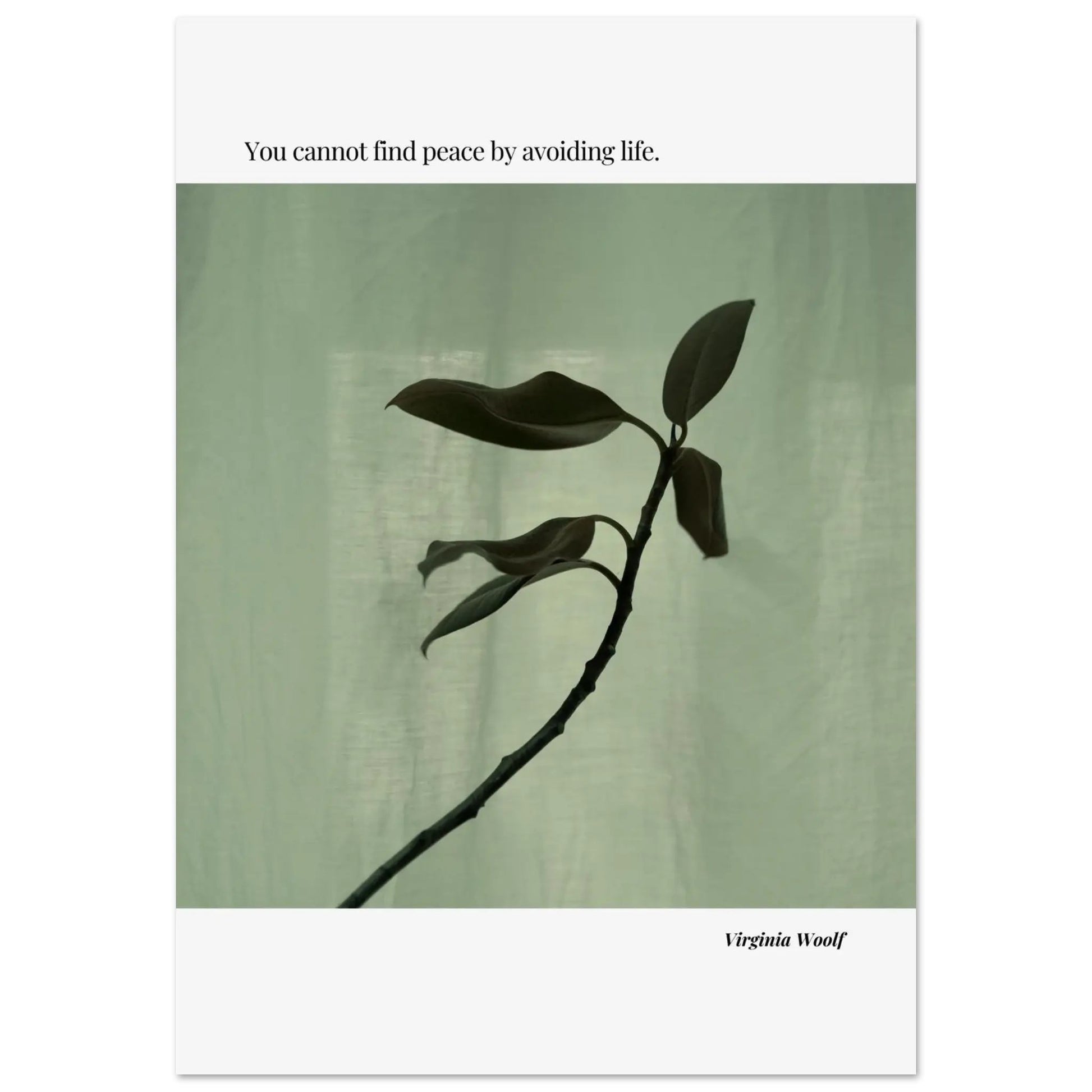Virginia Woolf Quote Poster – Minimalist Literary Wall Art-INK & FRAME STUDIO