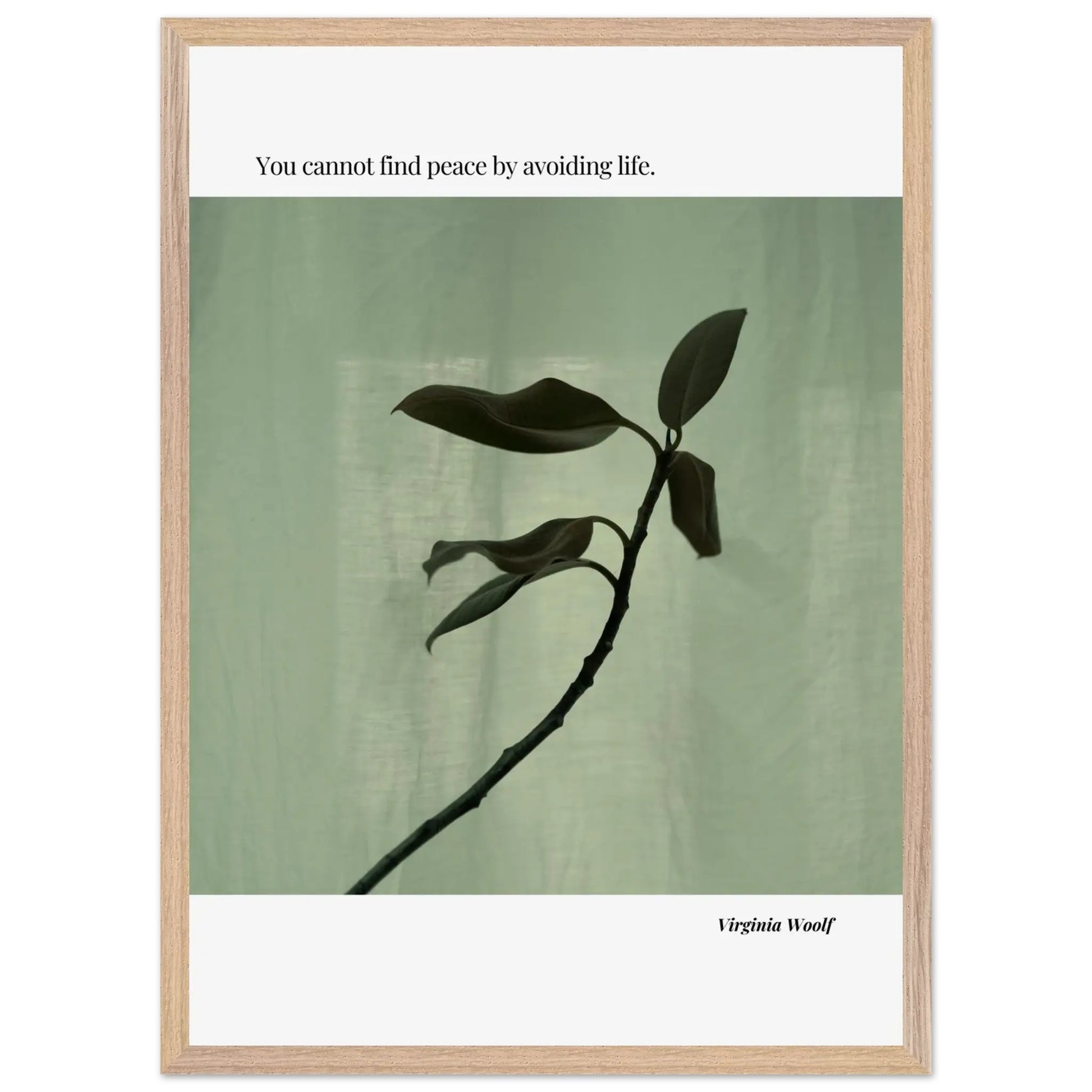 Virginia Woolf Quote Poster – Minimalist Literary Wall Art-INK & FRAME STUDIO