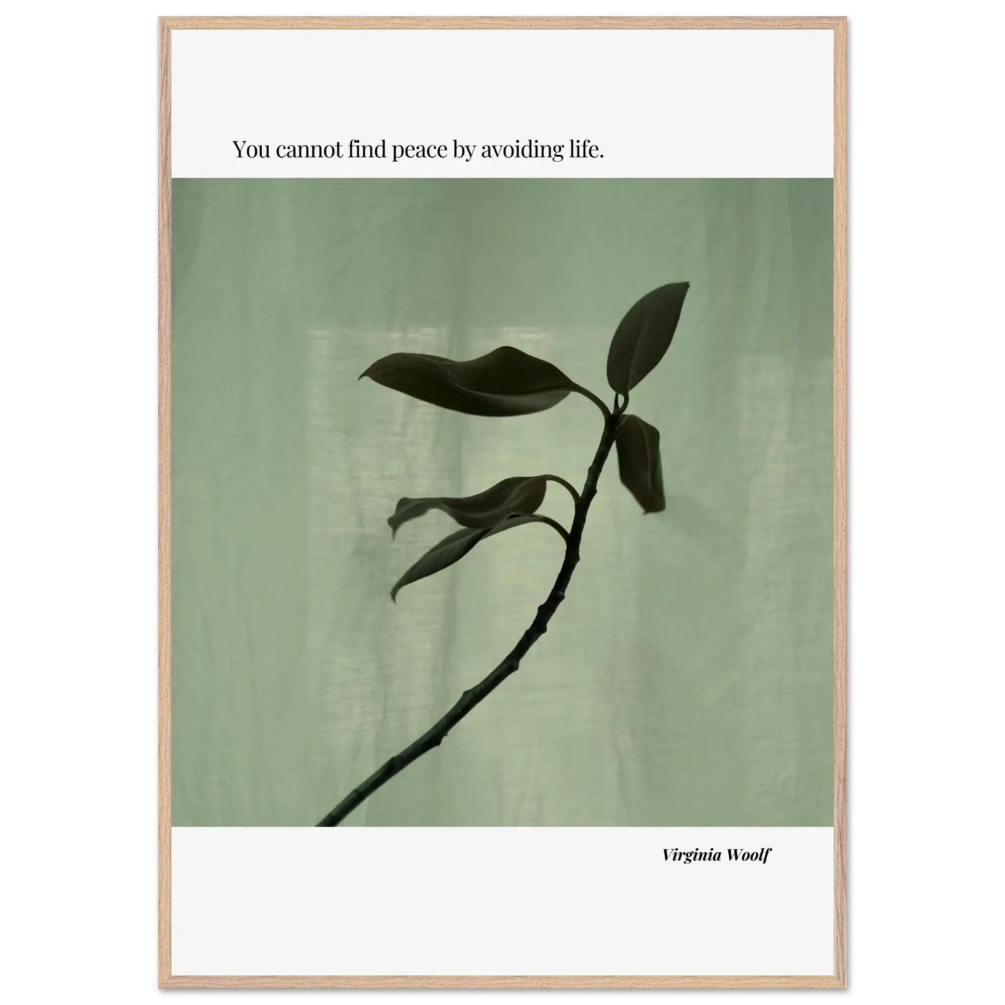 Virginia Woolf Quote Poster – Minimalist Literary Wall Art-INK & FRAME STUDIO